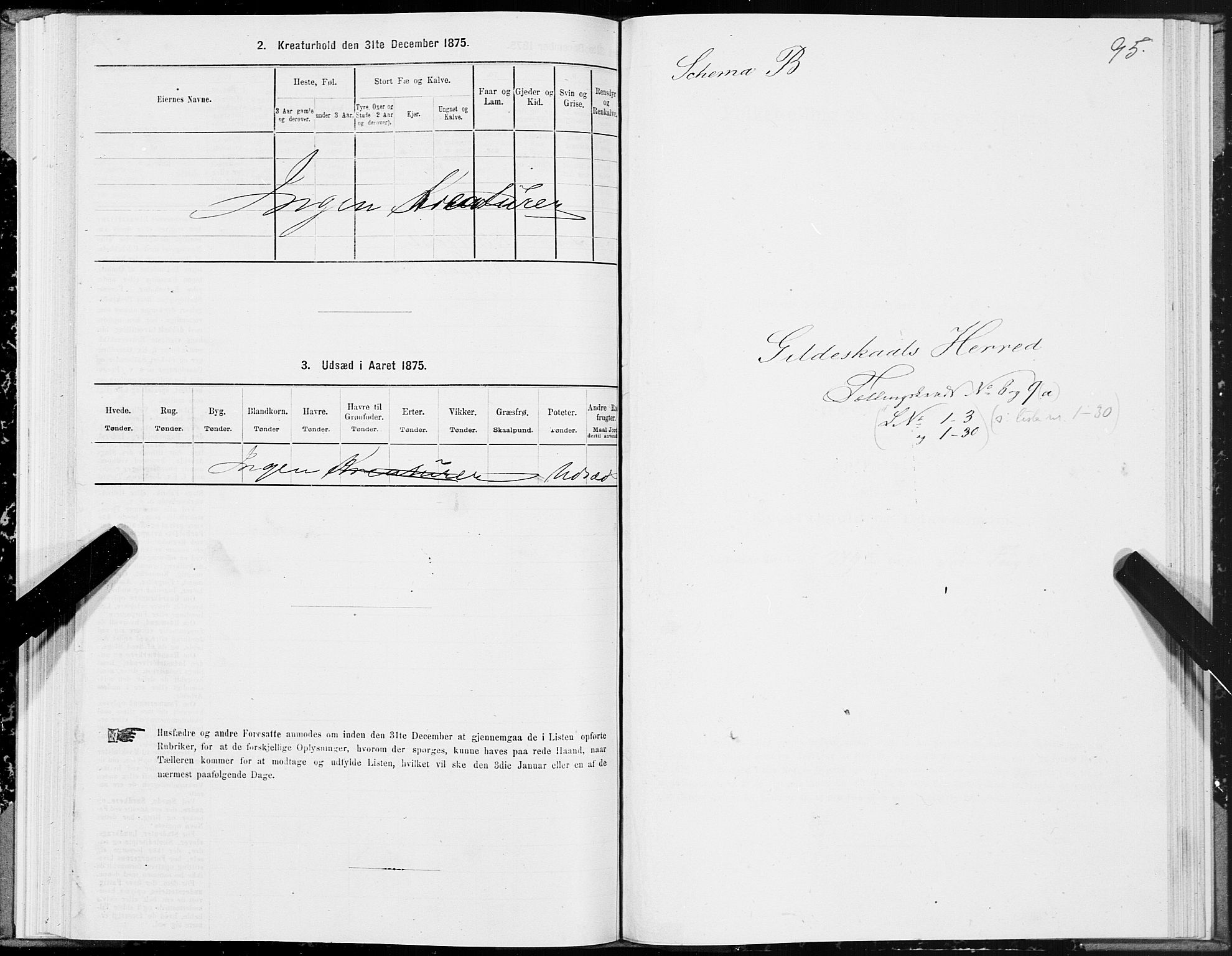 SAT, 1875 census for 1838P Gildeskål, 1875, p. 4095