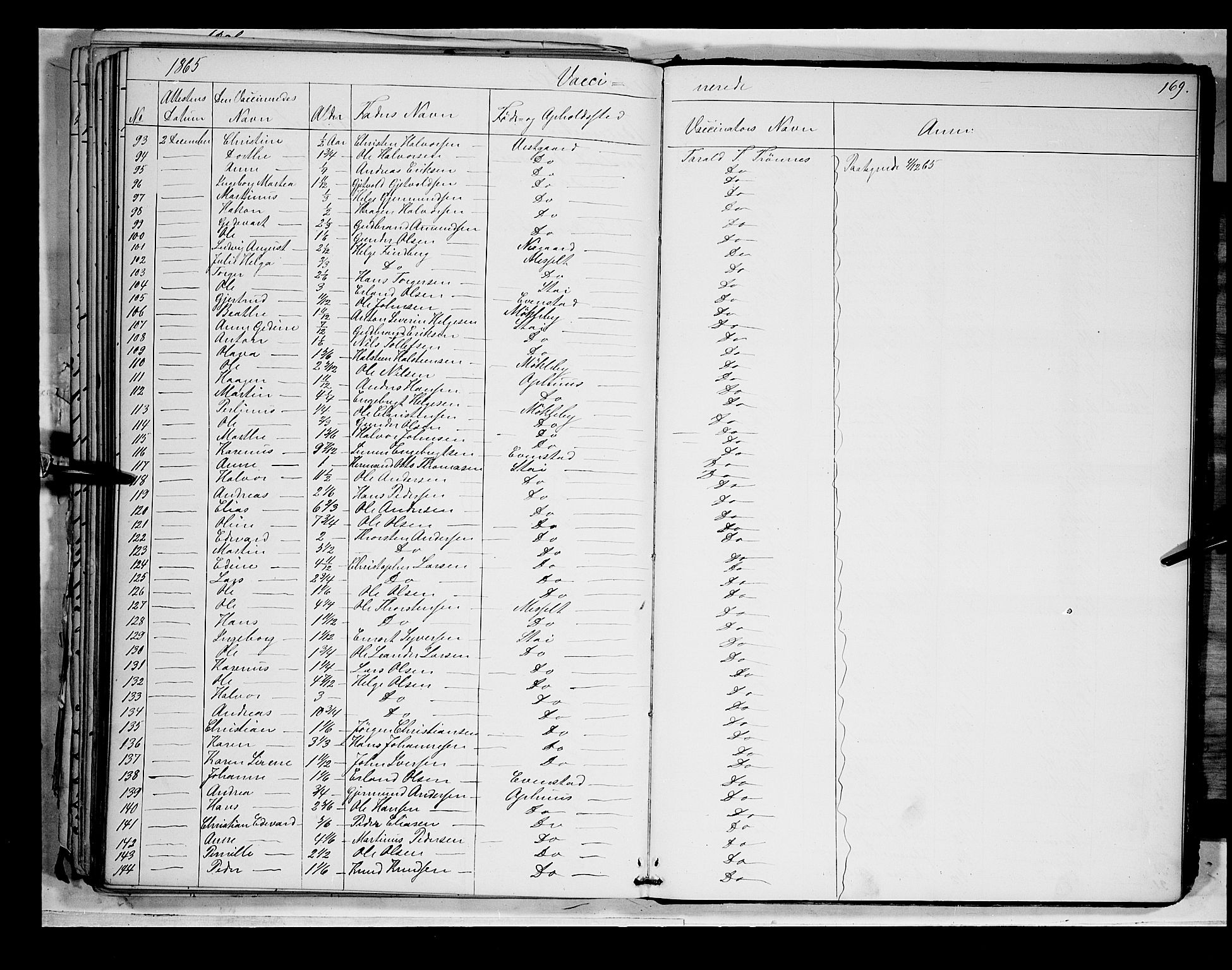 Åmot prestekontor, Hedmark, SAH/PREST-056/H/Ha/Haa/L0007: Parish register (official) no. 7, 1860-1870, p. 169