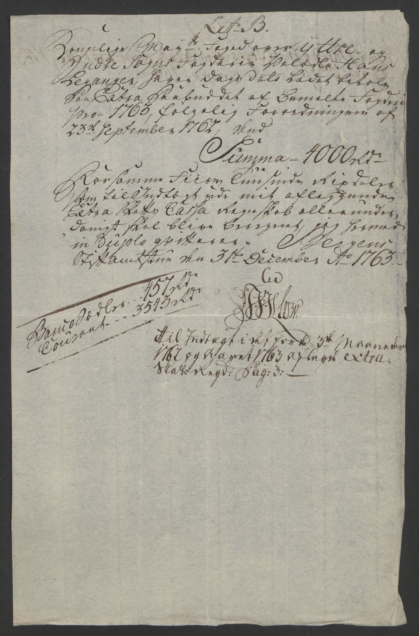 Rentekammeret inntil 1814, Realistisk ordnet avdeling, AV/RA-EA-4070/Ol/L0018: [Gg 10]: Ekstraskatten, 23.09.1762. Sogn, 1762-1772, p. 84