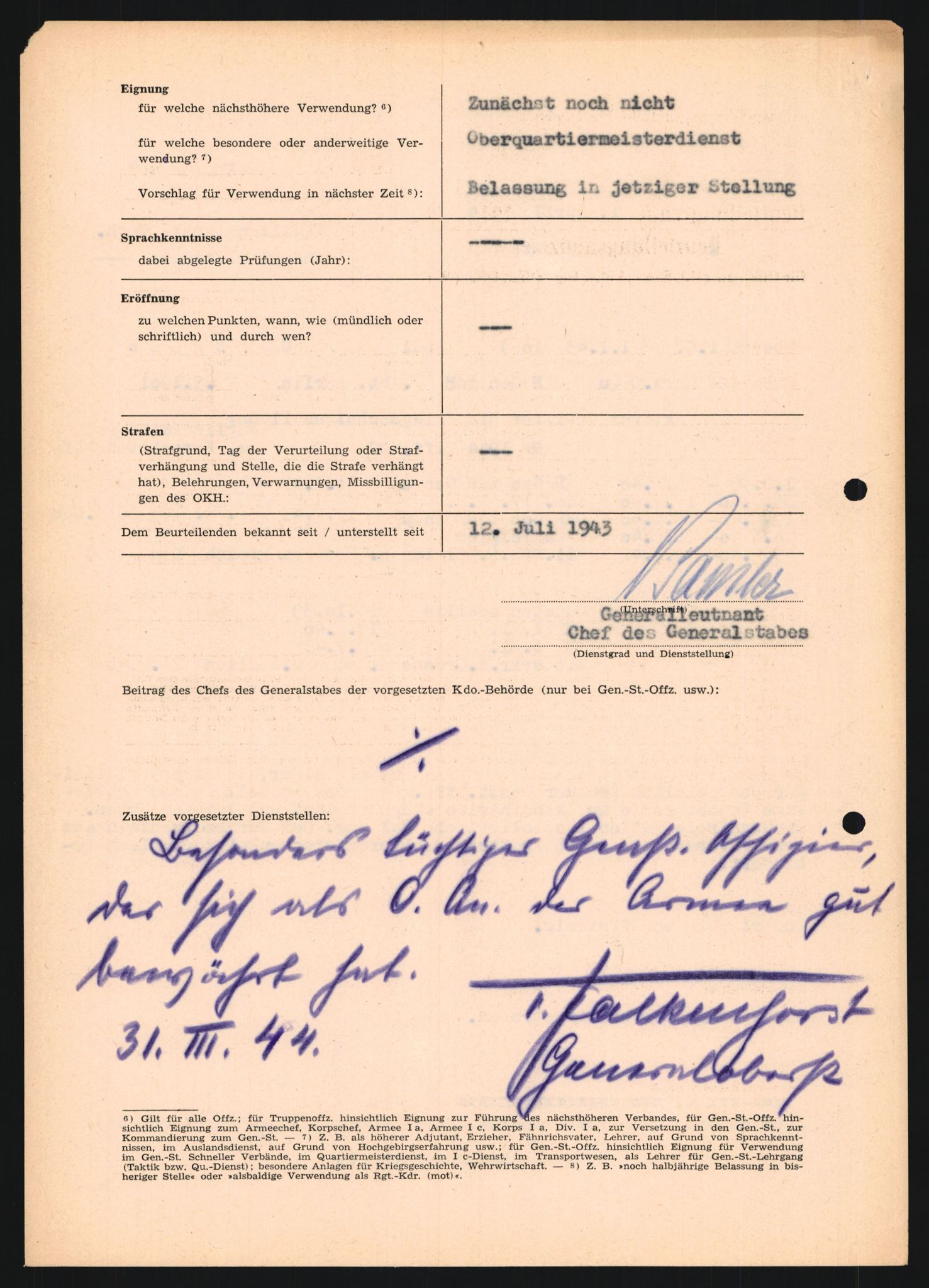 Forsvarets Overkommando. 2 kontor. Arkiv 11.4. Spredte tyske arkivsaker, AV/RA-RAFA-7031/D/Dar/Dara/L0018: Personalbøker, 1940-1945, p. 513