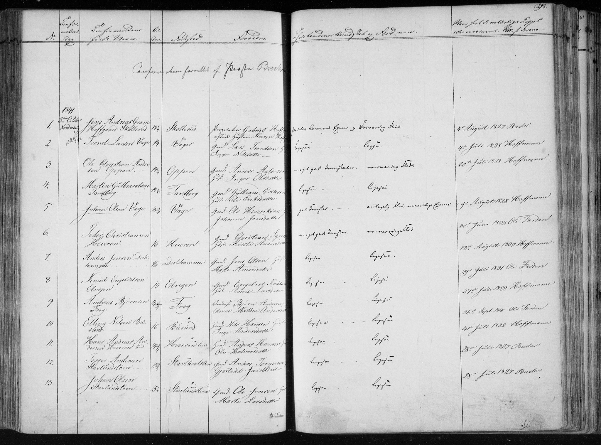 Norderhov kirkebøker, SAKO/A-237/F/Fa/L0010: Parish register (official) no. 10, 1837-1847, p. 298