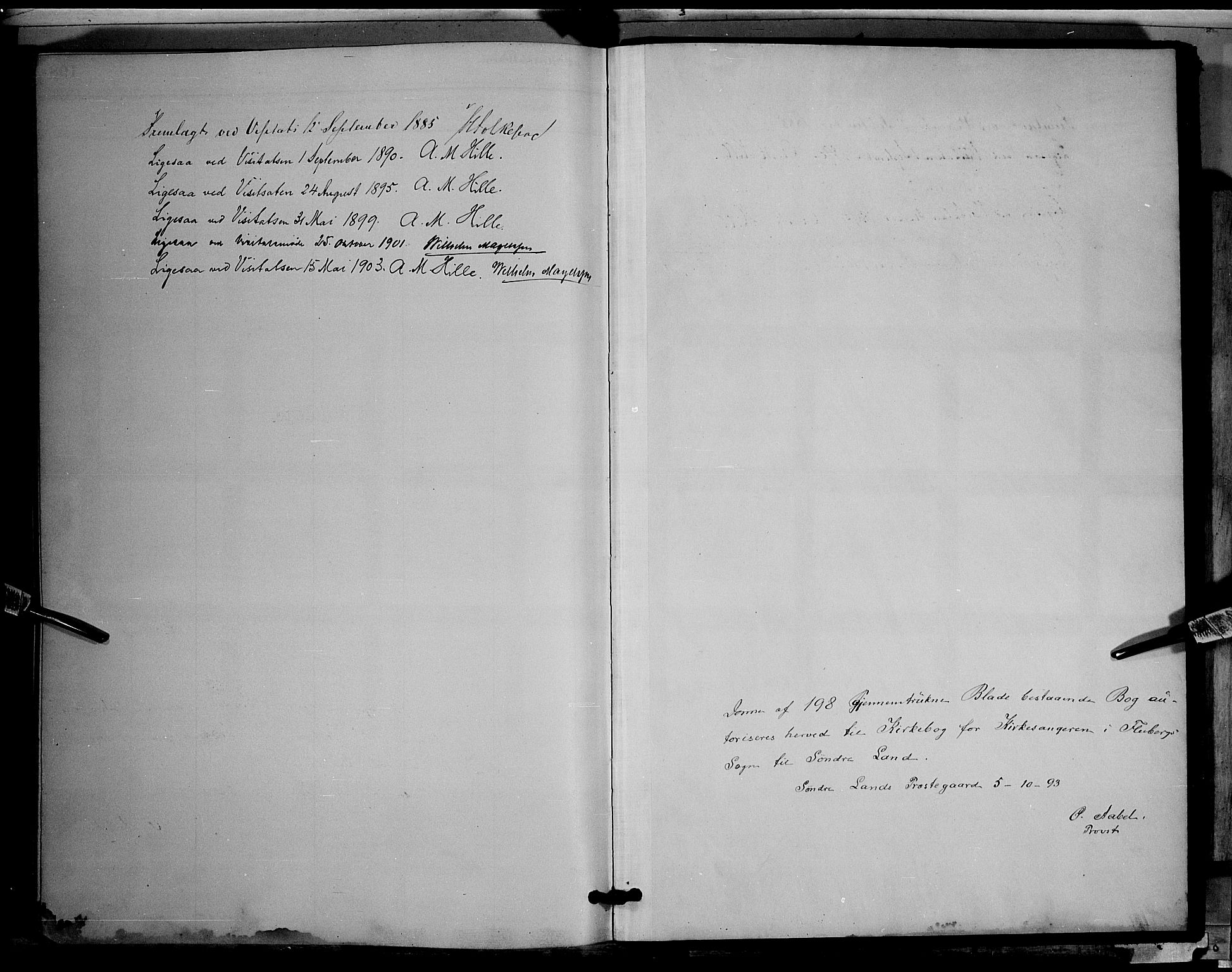 Søndre Land prestekontor, SAH/PREST-122/L/L0003: Parish register (copy) no. 3, 1884-1902