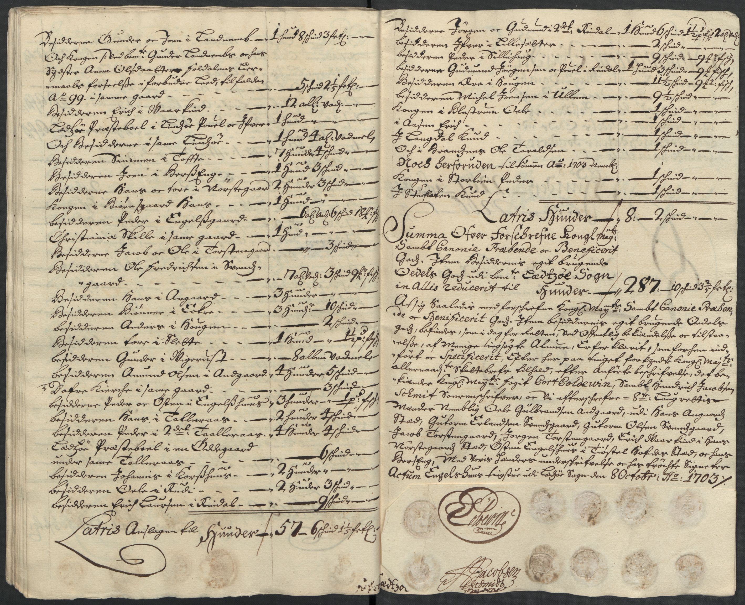 Rentekammeret inntil 1814, Reviderte regnskaper, Fogderegnskap, RA/EA-4092/R17/L1176: Fogderegnskap Gudbrandsdal, 1703, p. 200