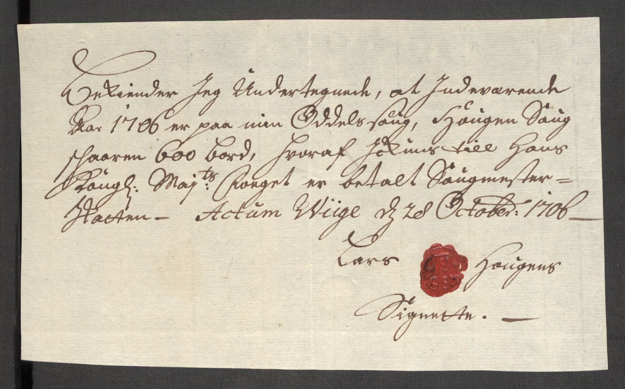 Rentekammeret inntil 1814, Reviderte regnskaper, Fogderegnskap, AV/RA-EA-4092/R48/L2984: Fogderegnskap Sunnhordland og Hardanger, 1706-1707, p. 190