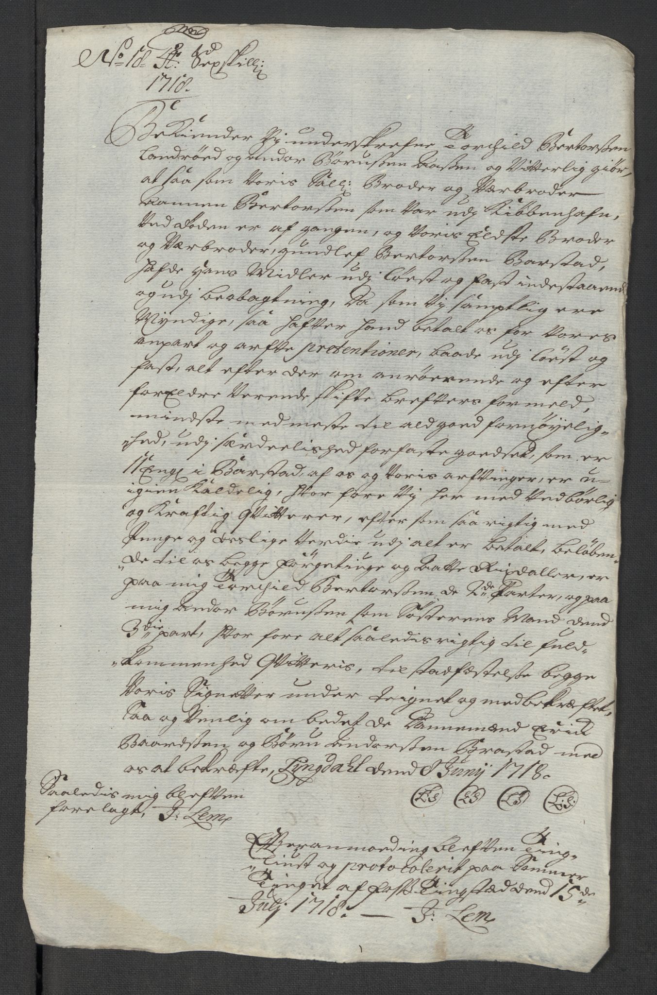 Rentekammeret inntil 1814, Reviderte regnskaper, Fogderegnskap, AV/RA-EA-4092/R43/L2563: Fogderegnskap Lista og Mandal, 1718, p. 487