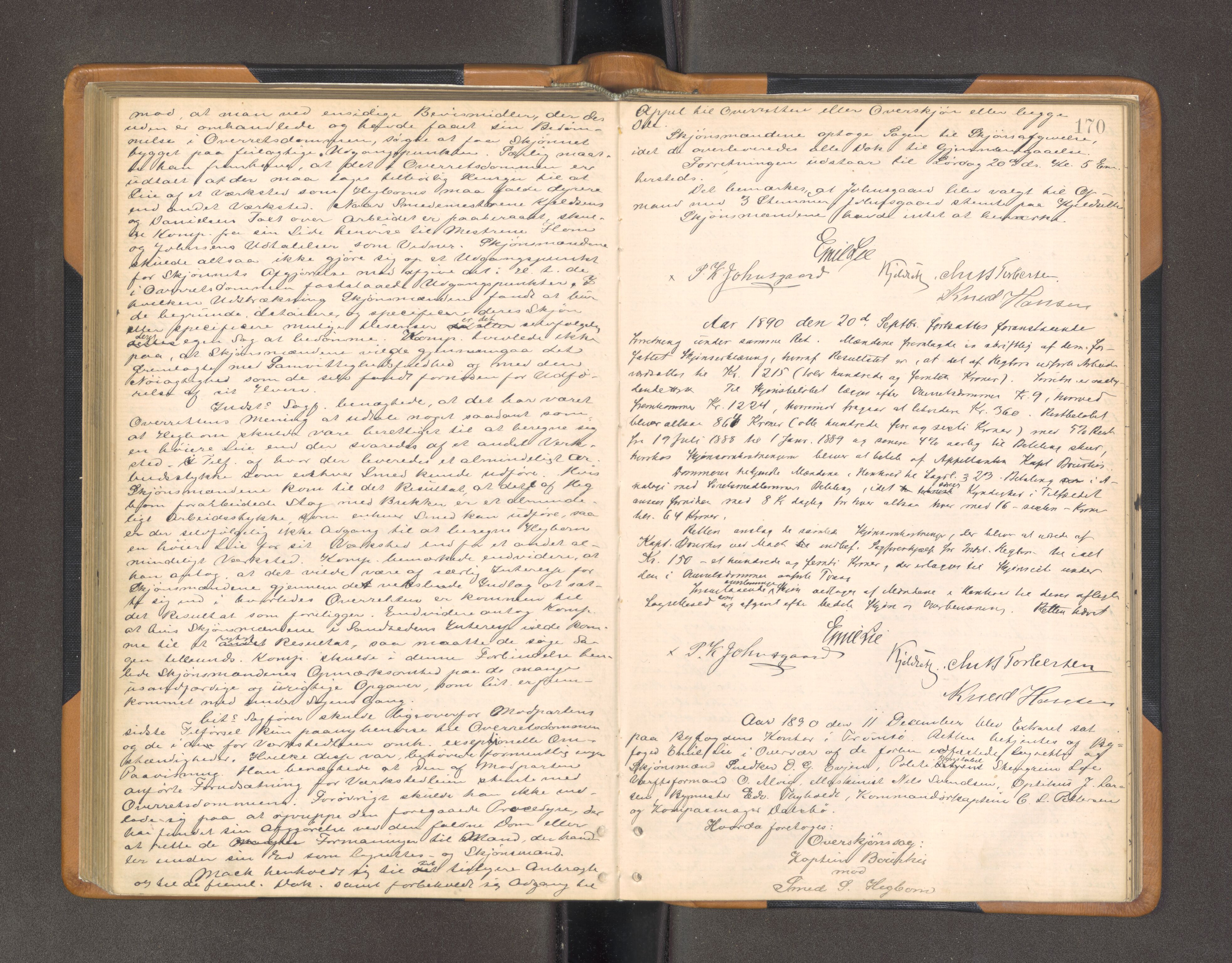 Tromsø byfogd/byrett, AV/SATØ-SATØ-0063/1/F/Fb/L0077: Ekstrarettsprotokoll, 1883-1901, p. 169b-170a