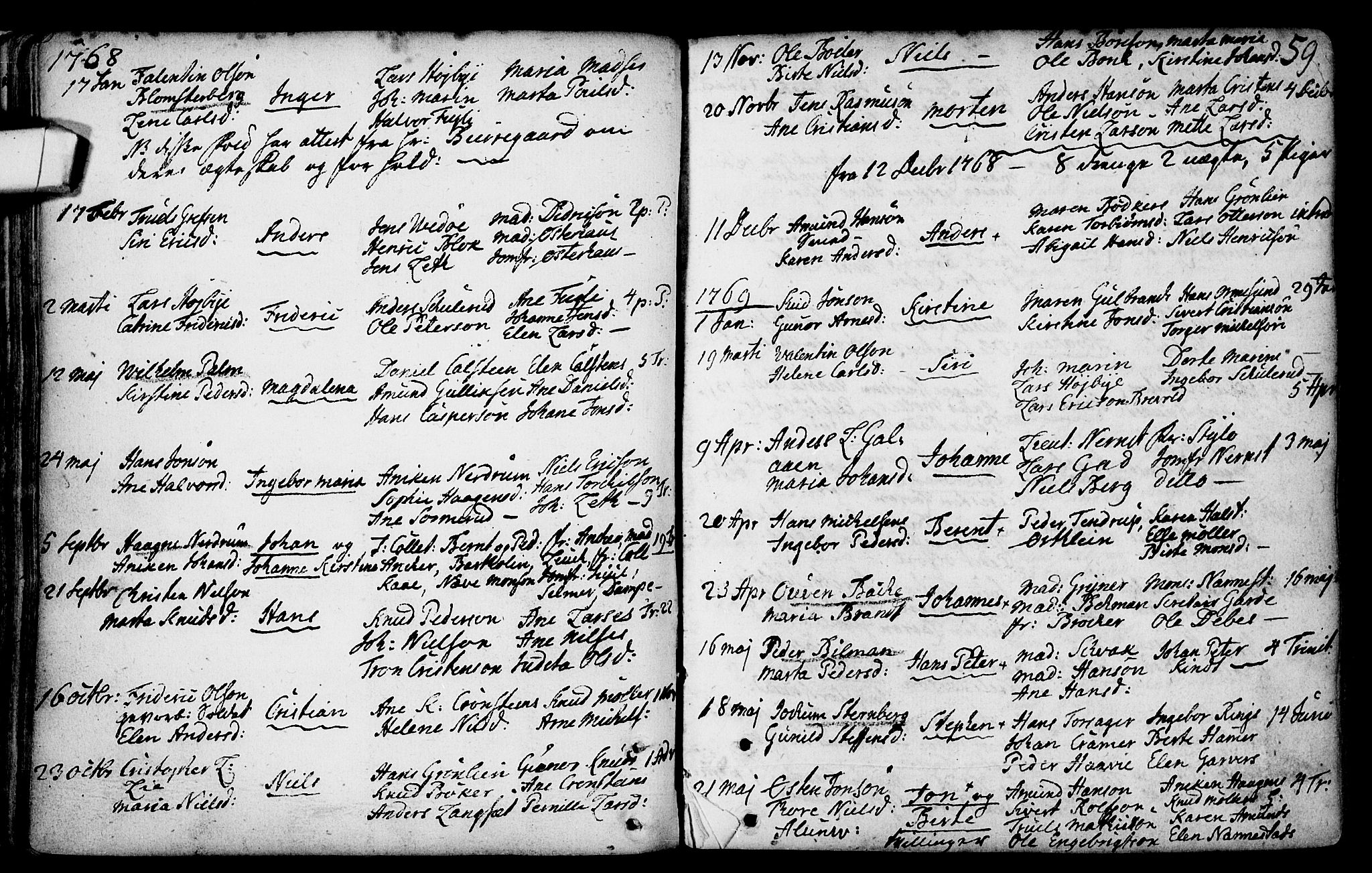 Gamlebyen prestekontor Kirkebøker, AV/SAO-A-10884/F/Fa/L0001: Parish register (official) no. 1, 1734-1818, p. 59