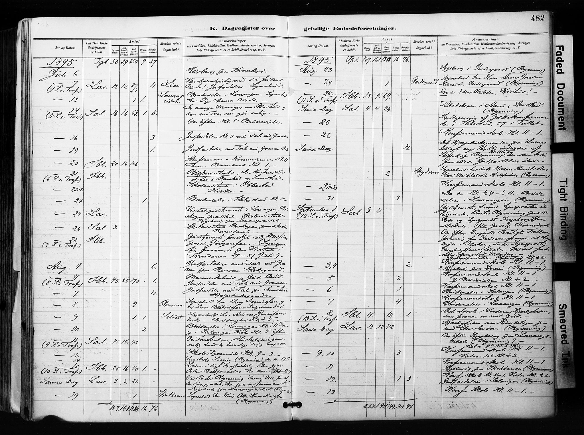 Ibestad sokneprestembete, SATØ/S-0077/H/Ha/Haa/L0012kirke: Parish register (official) no. 12, 1890-1900, p. 482