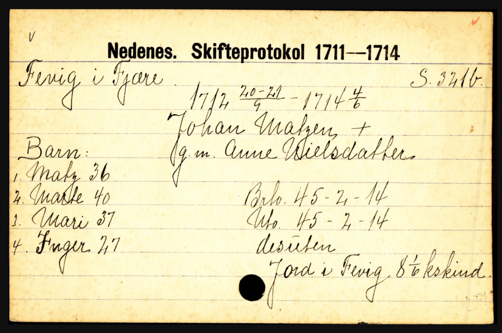 Nedenes sorenskriveri før 1824, AV/SAK-1221-0007/H, p. 6549