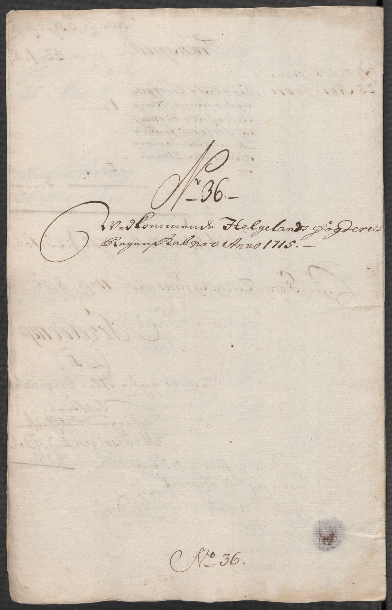 Rentekammeret inntil 1814, Reviderte regnskaper, Fogderegnskap, RA/EA-4092/R65/L4513: Fogderegnskap Helgeland, 1714-1715, p. 674