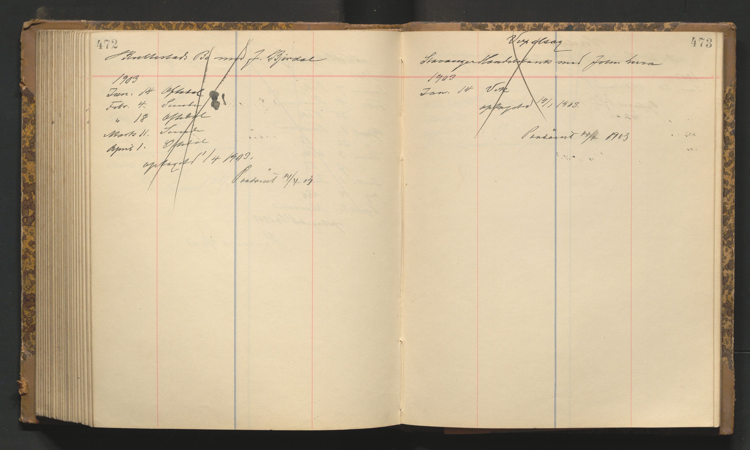 Stavanger byfogd, AV/SAST-A-101408/001/3/32/32A/L0003: Saksliste for Stavanger byting, 1900-1903, p. 472-473