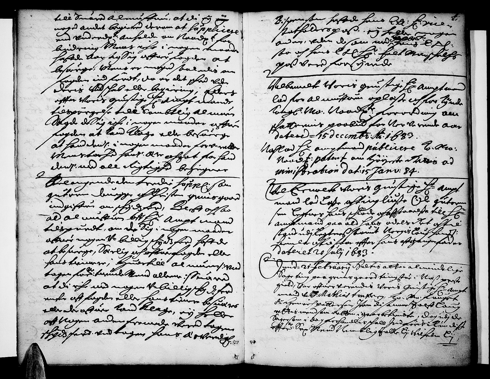 Ringerike og Hallingdal sorenskriveri, SAKO/A-81/F/Fa/Faa/L0018: Tingbok, 1684, p. 4