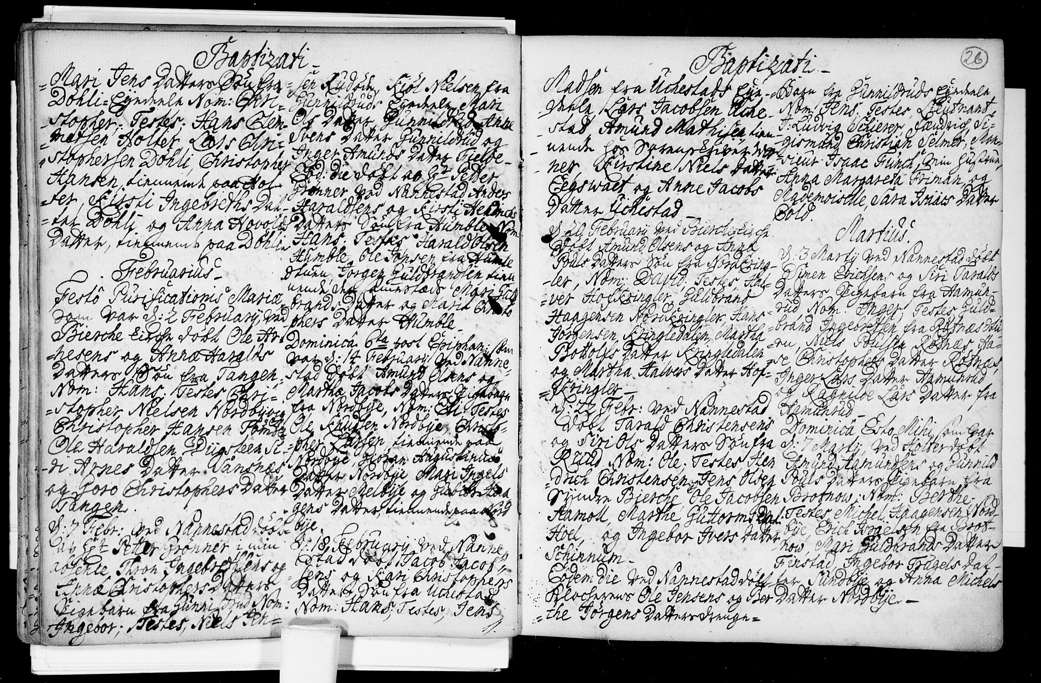 Nannestad prestekontor Kirkebøker, SAO/A-10414a/F/Fa/L0005: Parish register (official) no. I 5, 1729-1738, p. 26