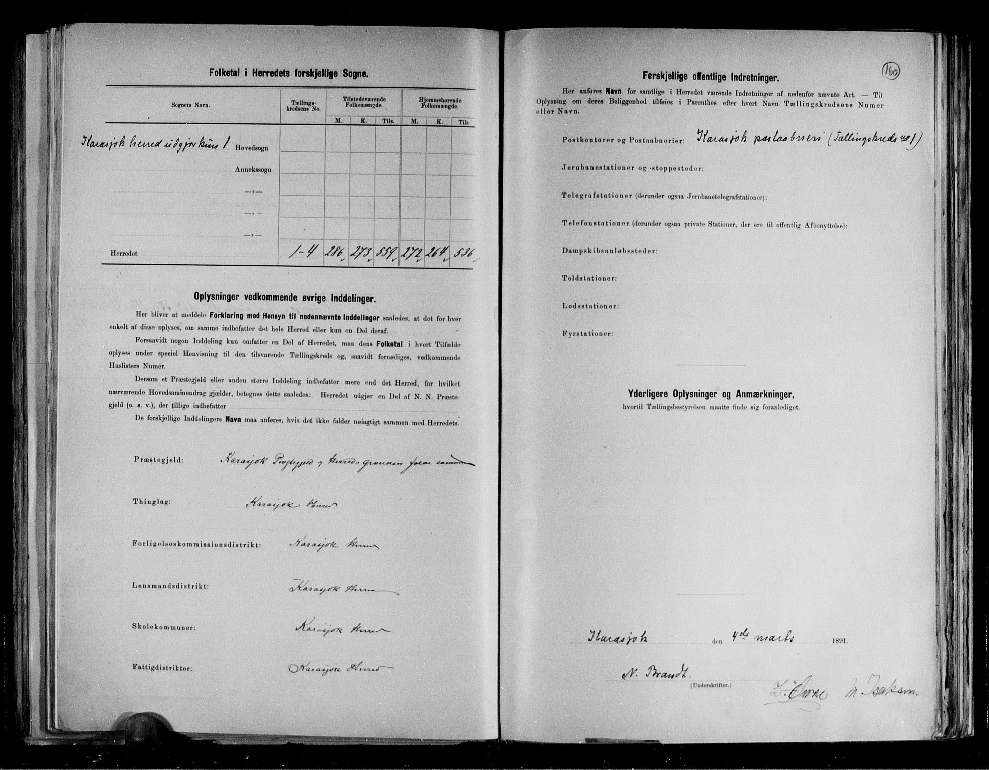 RA, 1891 census for 2021 Karasjok, 1891, p. 3