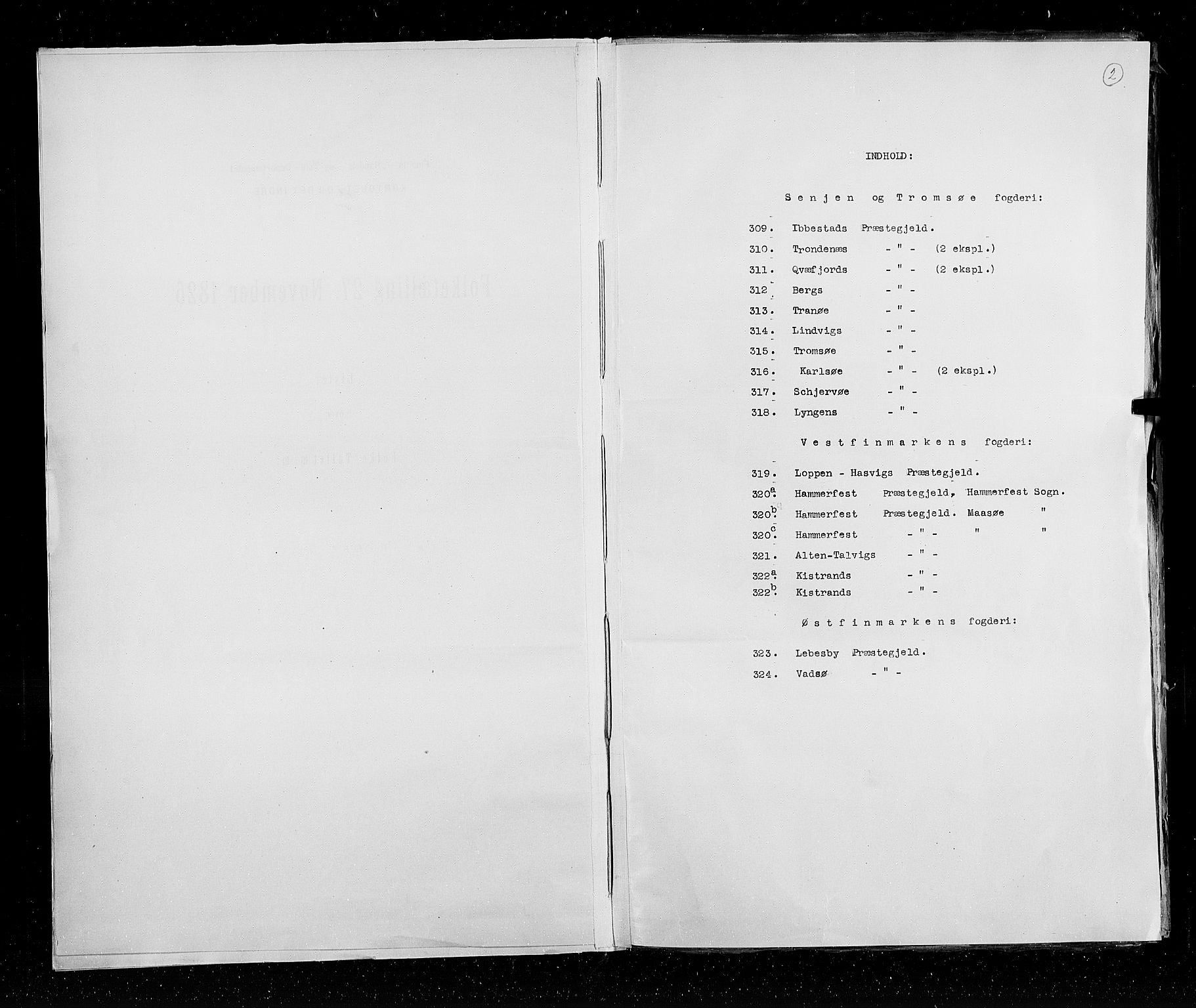 RA, Census 1825, vol. 19: Finnmarken amt, 1825, p. 2