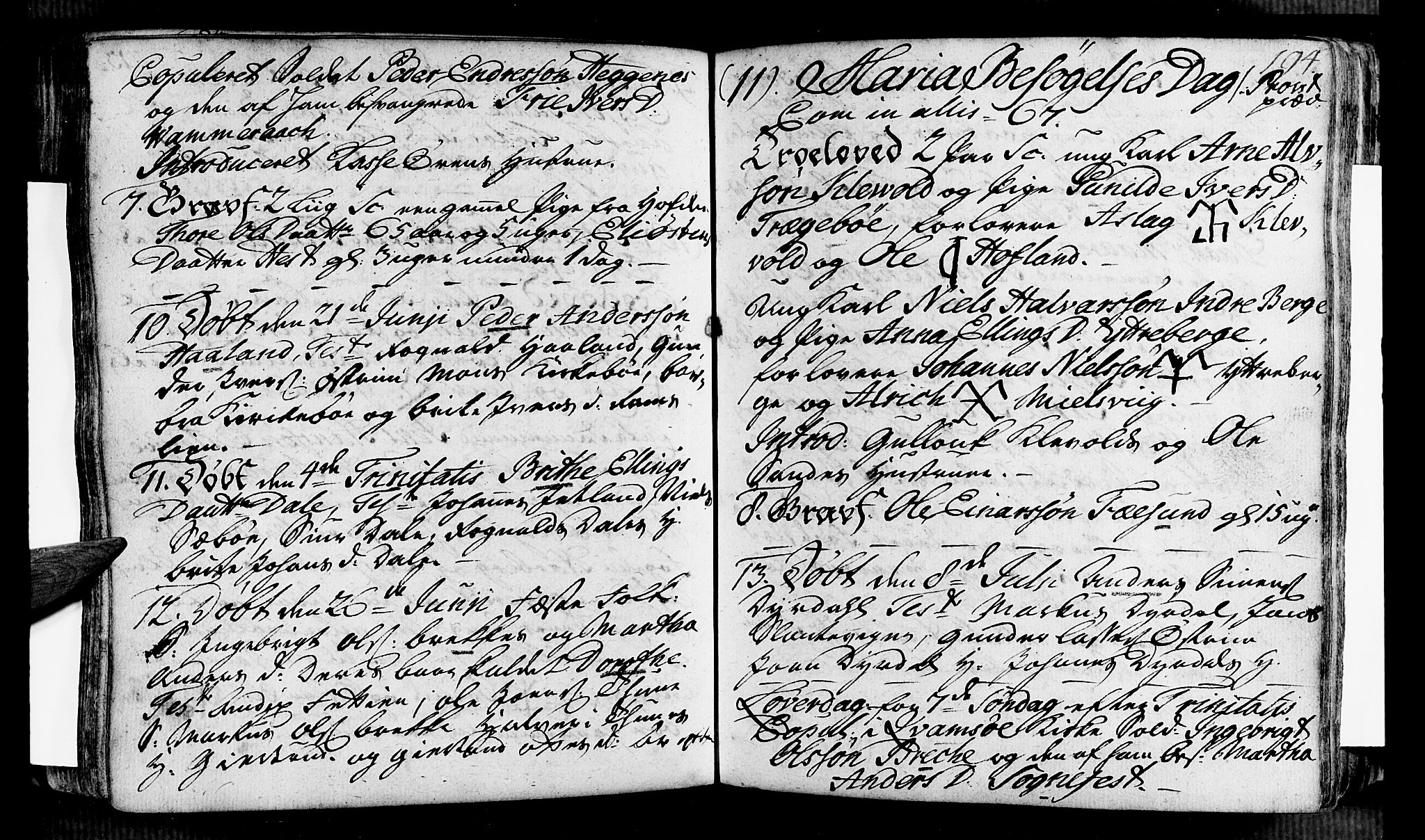 Vik sokneprestembete, AV/SAB-A-81501/H/Haa/Haaa/L0002: Parish register (official) no. A 2 / 3, 1740-1755, p. 194