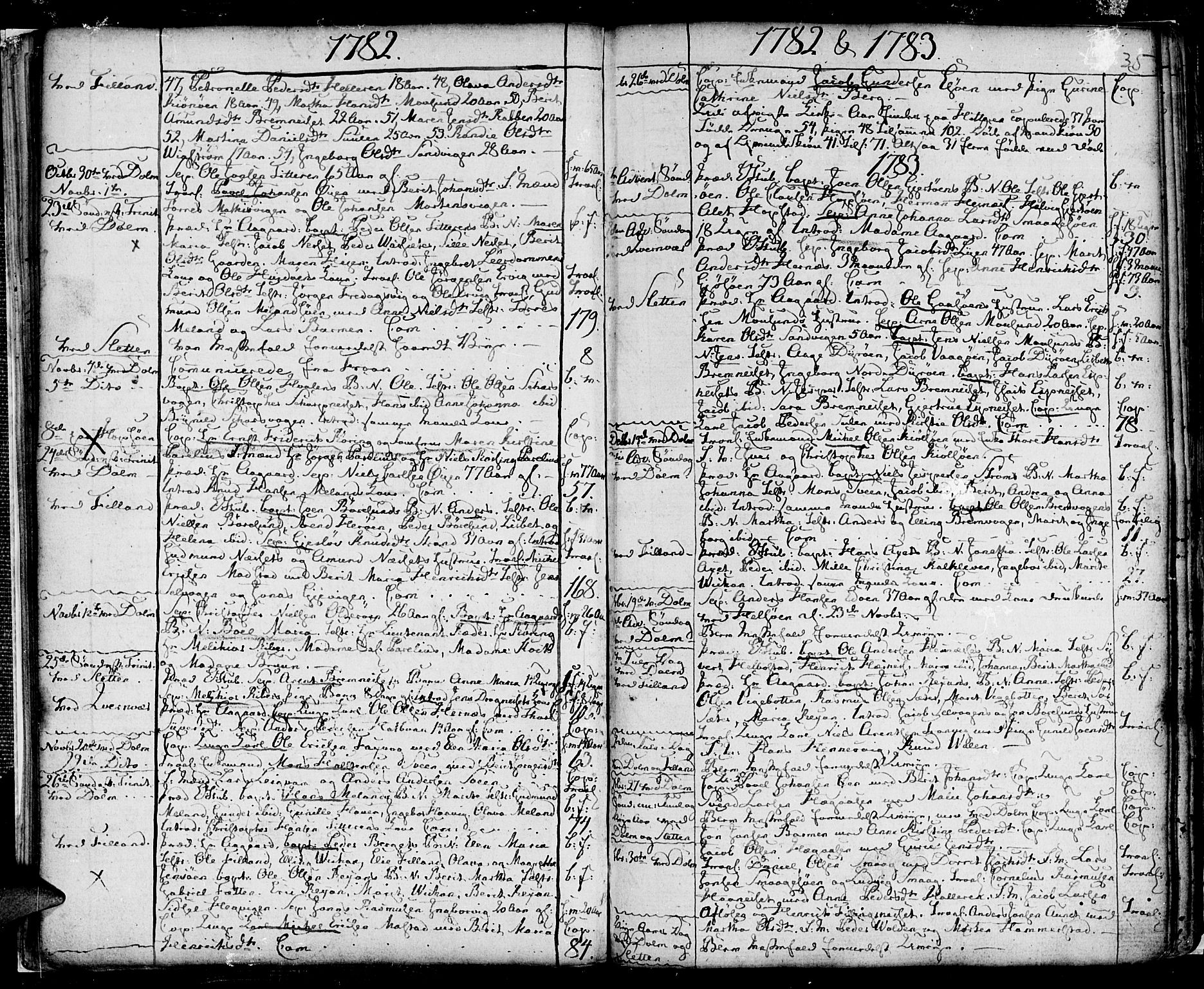 Ministerialprotokoller, klokkerbøker og fødselsregistre - Sør-Trøndelag, SAT/A-1456/634/L0526: Parish register (official) no. 634A02, 1775-1818, p. 35
