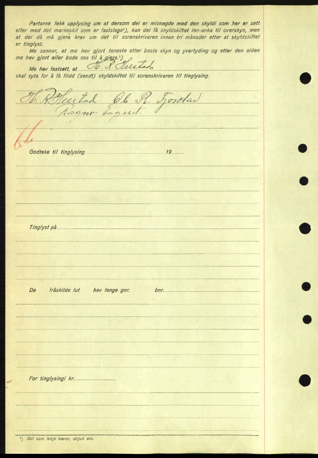 Nordre Sunnmøre sorenskriveri, AV/SAT-A-0006/1/2/2C/2Ca: Mortgage book no. A8, 1939-1940, Diary no: : 577/1940