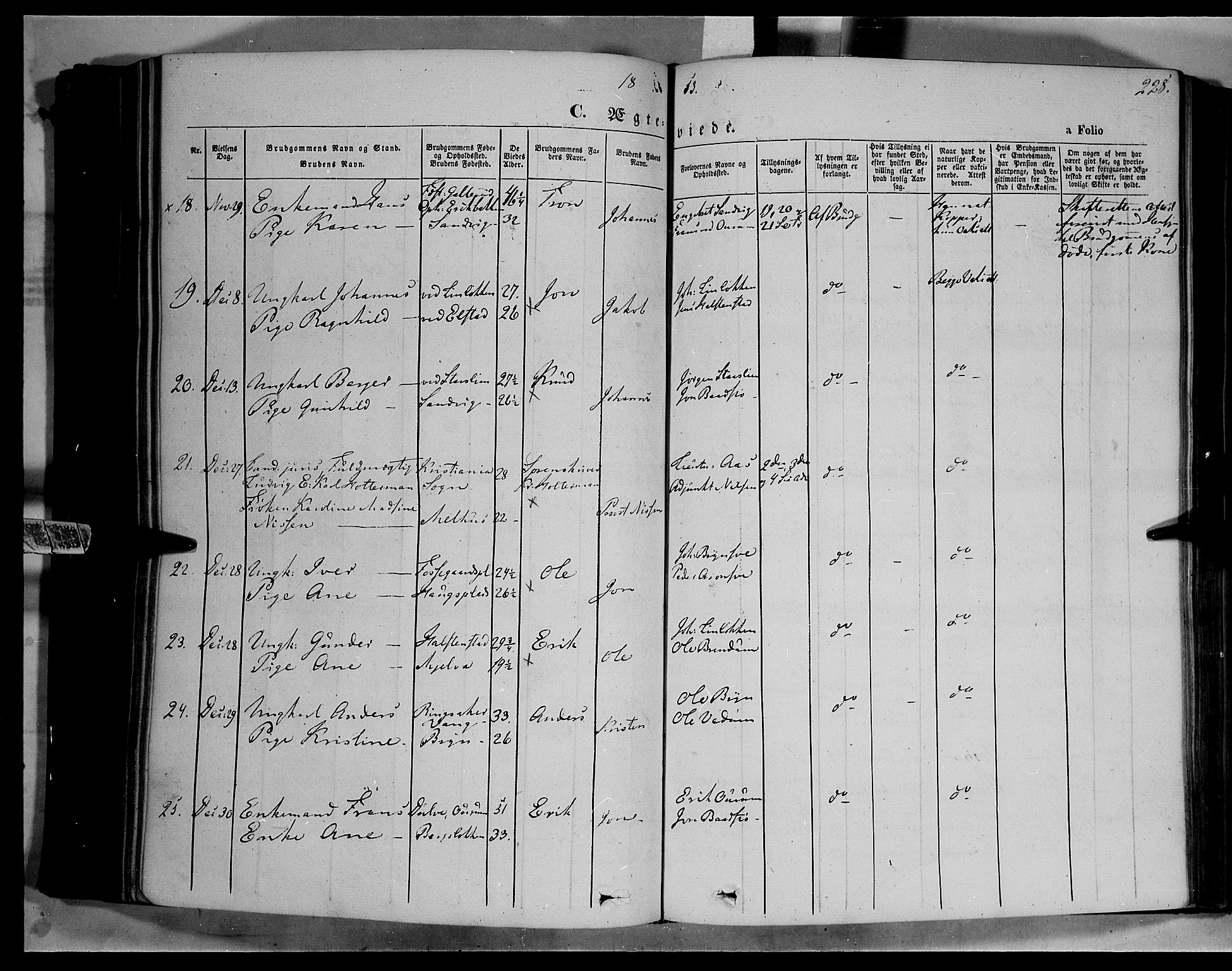 Øyer prestekontor, SAH/PREST-084/H/Ha/Haa/L0005: Parish register (official) no. 5, 1842-1857, p. 228