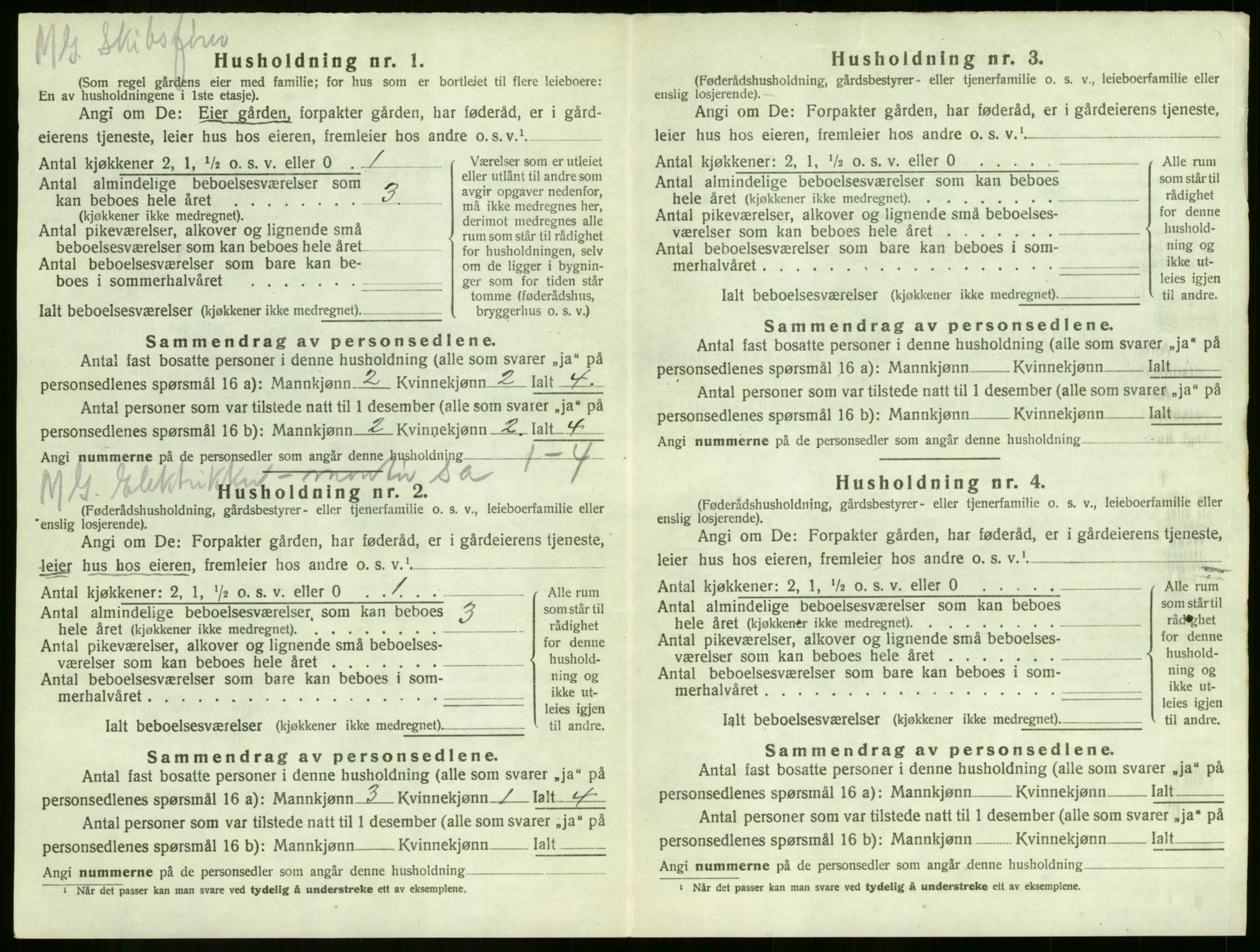 SAKO, 1920 census for Sandeherred, 1920, p. 1123
