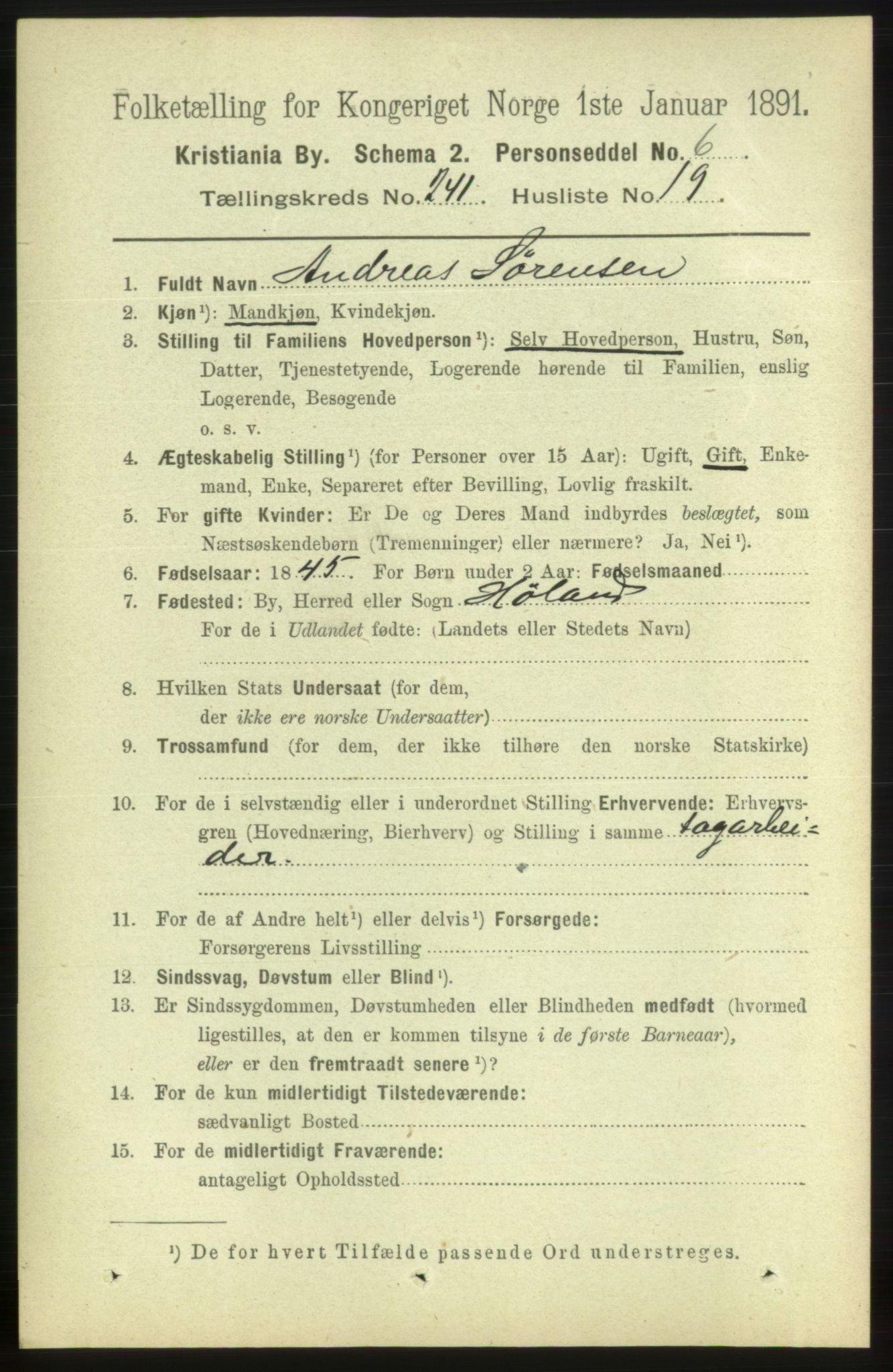RA, 1891 census for 0301 Kristiania, 1891, p. 146747