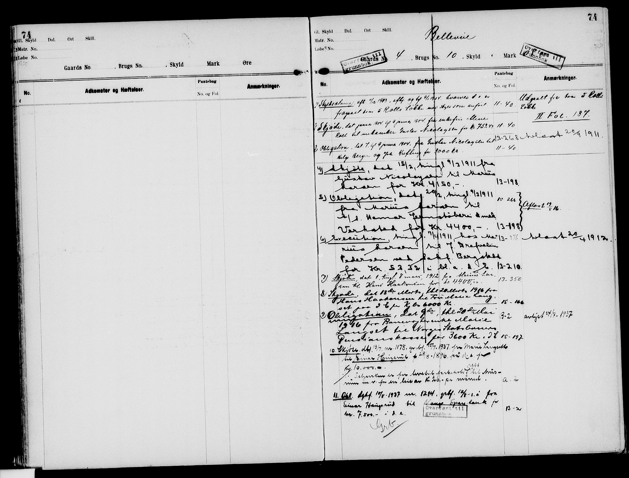 Nord-Hedmark sorenskriveri, AV/SAH-TING-012/H/Ha/Had/Hade/L0003: Mortgage register no. 4.3, 1899-1940, p. 74