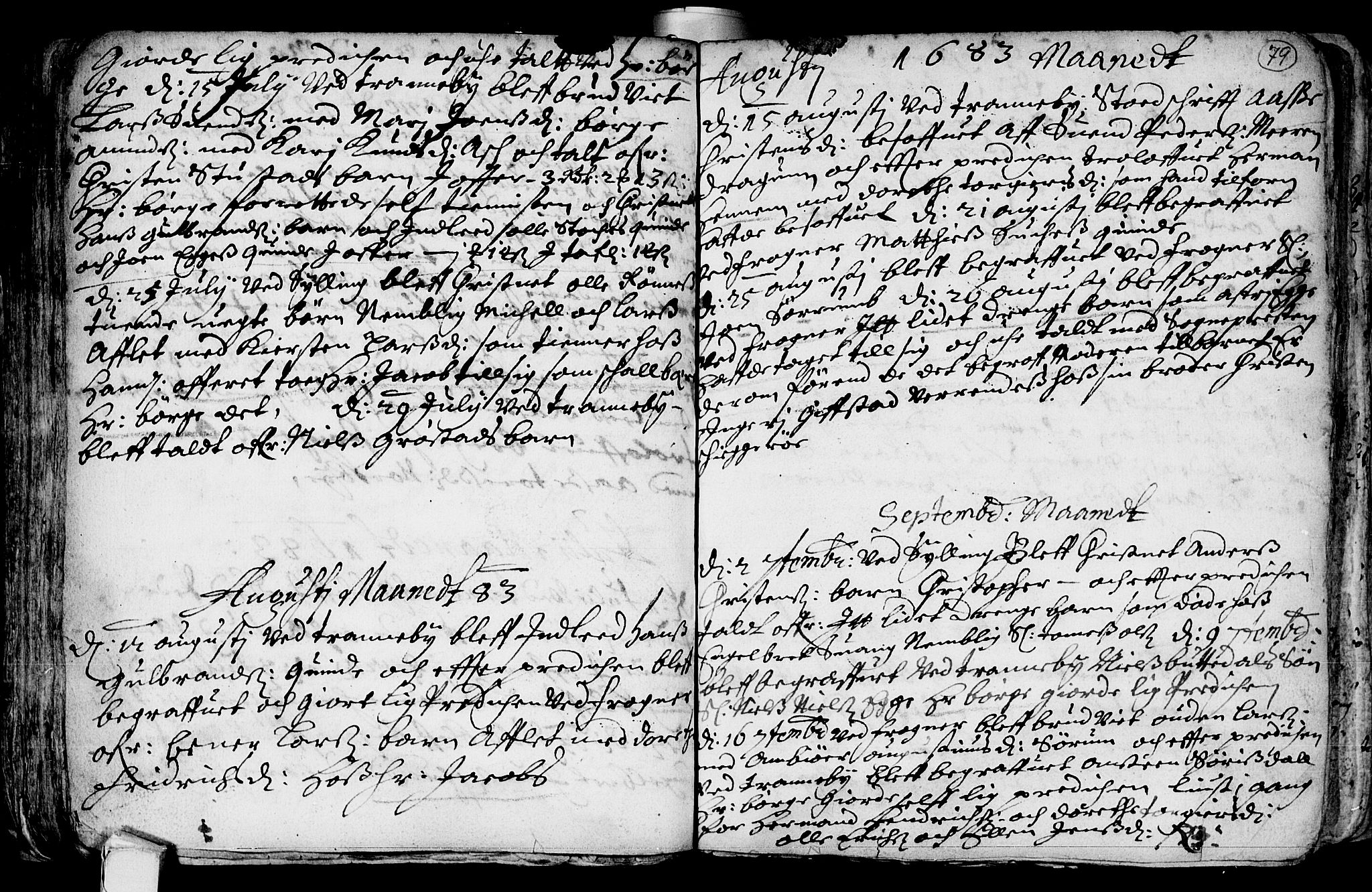 Lier kirkebøker, AV/SAKO-A-230/F/Fa/L0001: Parish register (official) no. I 1, 1672-1701, p. 79