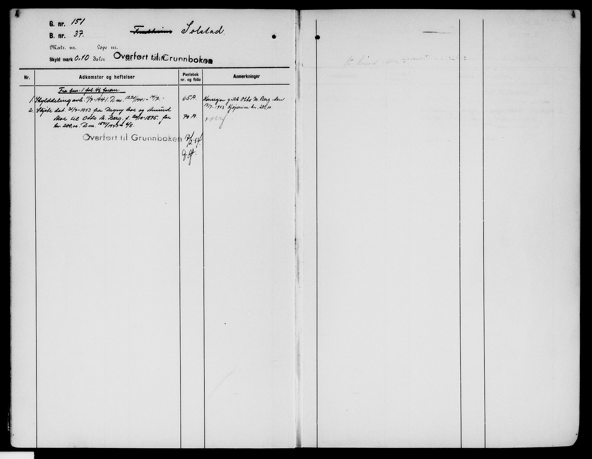 Sør-Østerdal sorenskriveri, SAH/TING-018/H/Ha/Haa/L0033: Mortgage register no. 15, 1922-1954, p. 4