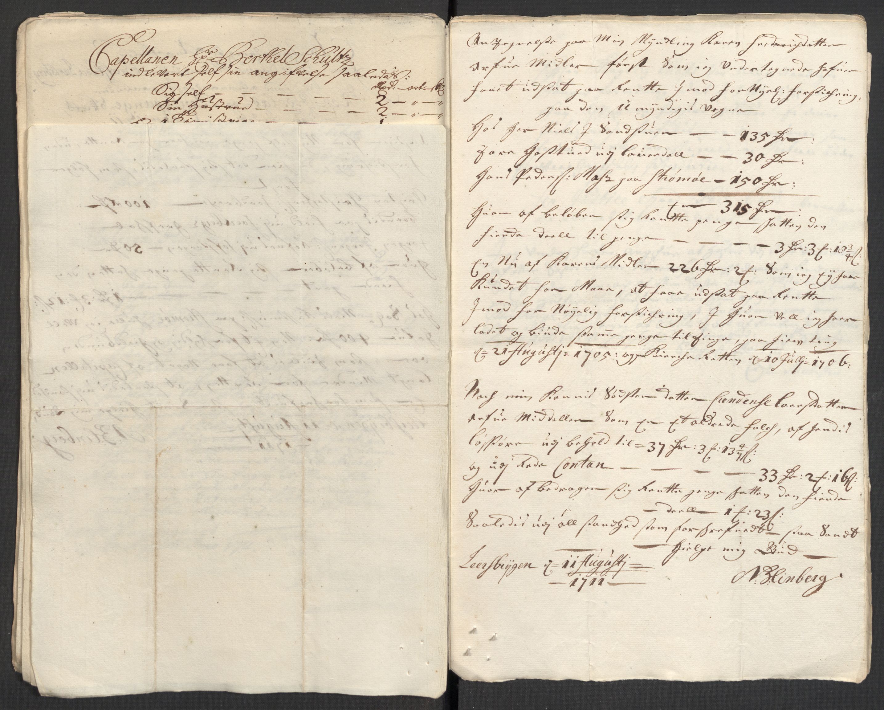 Rentekammeret inntil 1814, Reviderte regnskaper, Fogderegnskap, RA/EA-4092/R32/L1876: Fogderegnskap Jarlsberg grevskap, 1711, p. 339