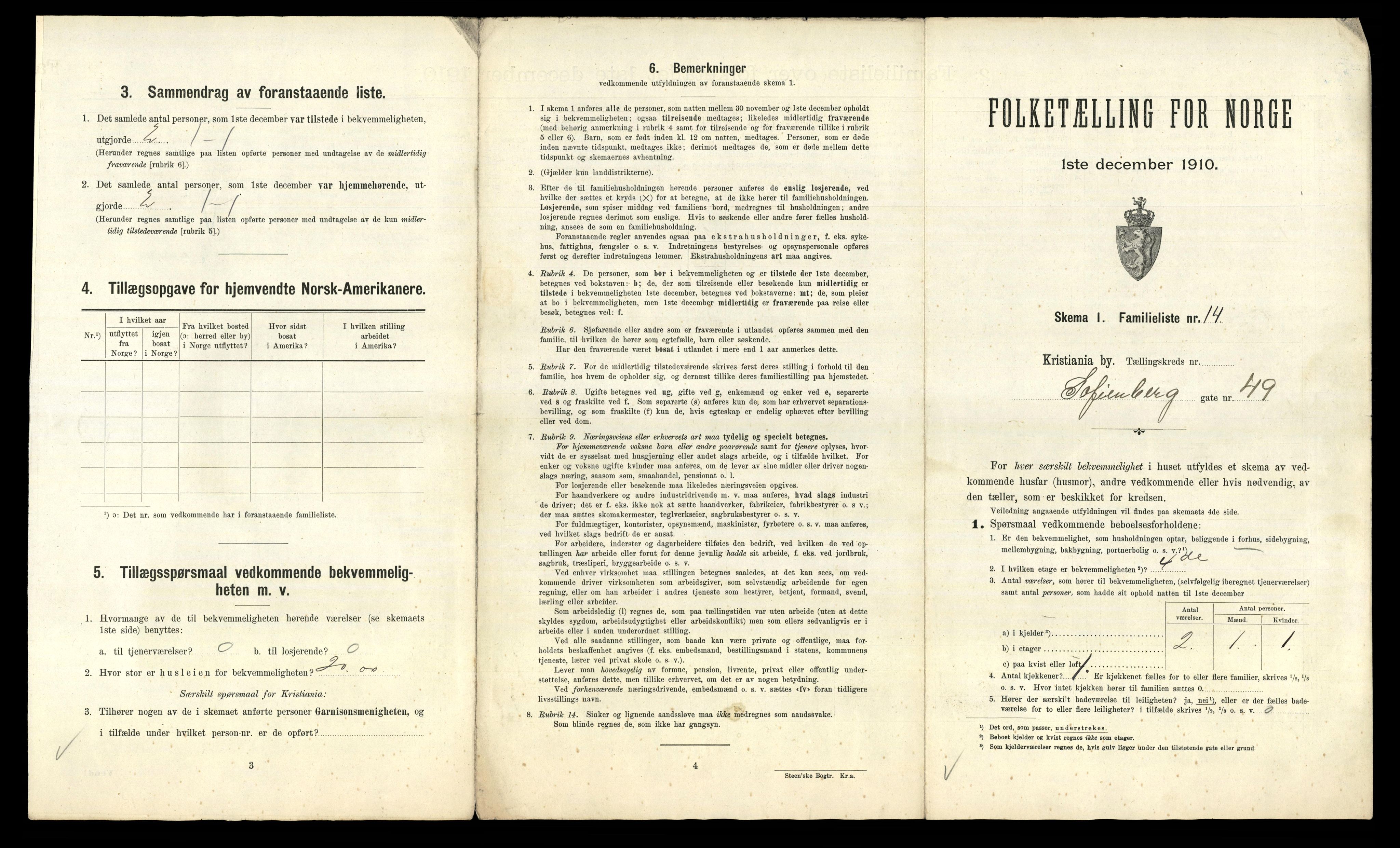 RA, 1910 census for Kristiania, 1910, p. 94179