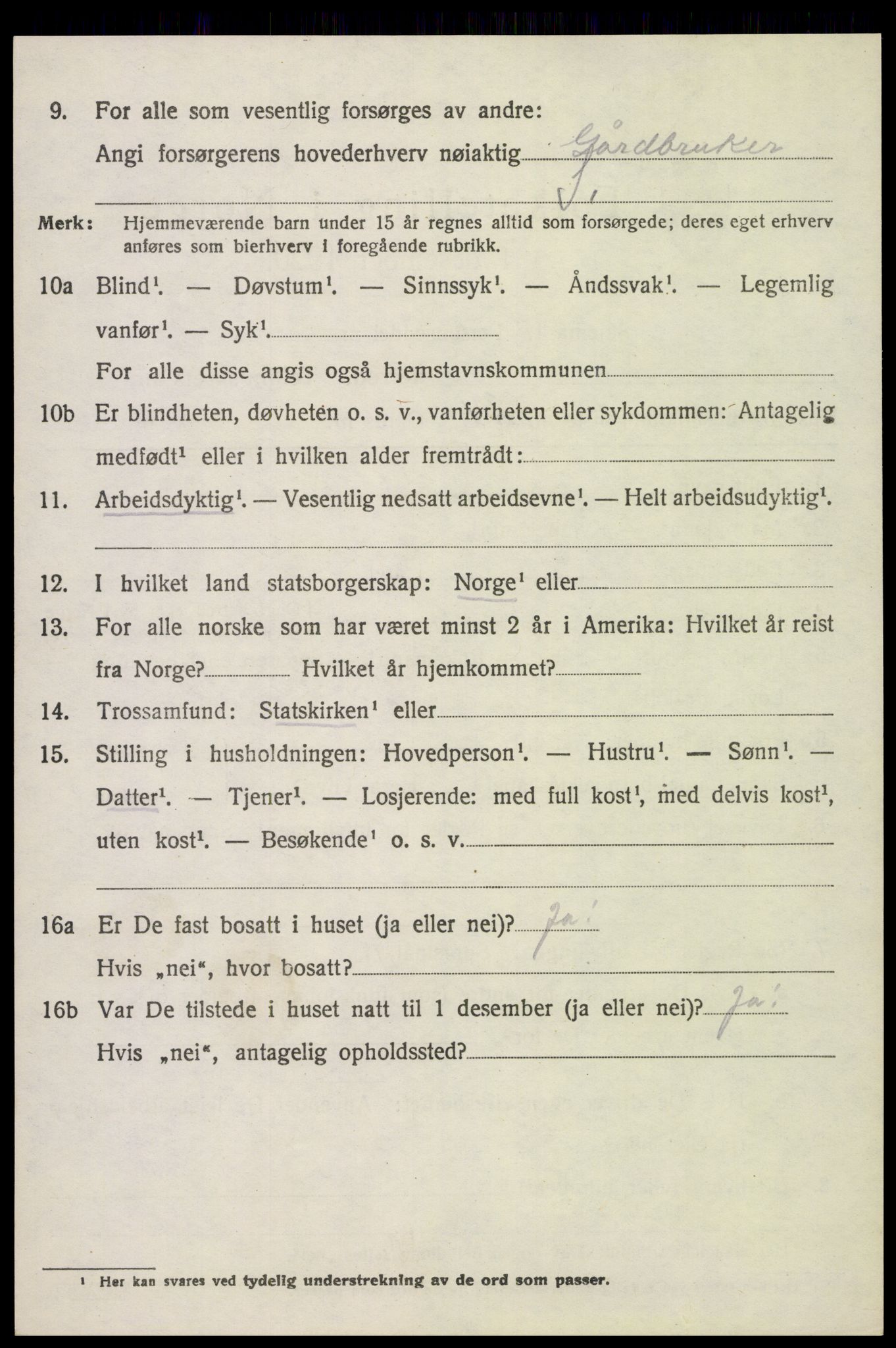 SAH, 1920 census for Stange, 1920, p. 12514