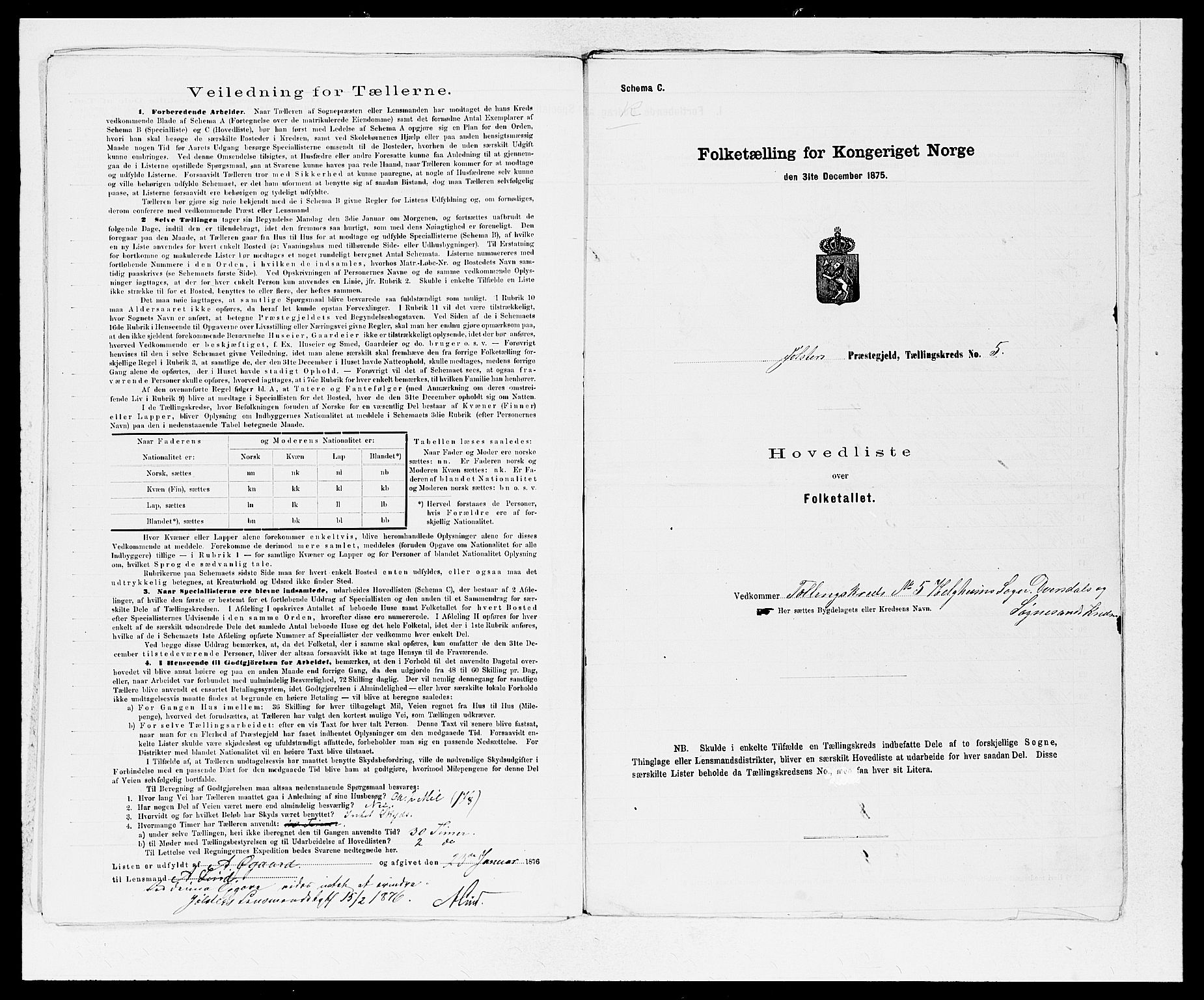 SAB, 1875 census for 1431P Jølster, 1875, p. 10