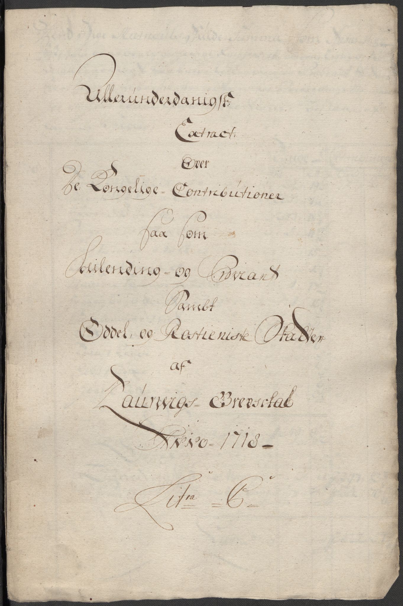 Rentekammeret inntil 1814, Reviderte regnskaper, Fogderegnskap, AV/RA-EA-4092/R33/L1988: Fogderegnskap Larvik grevskap, 1718, p. 145