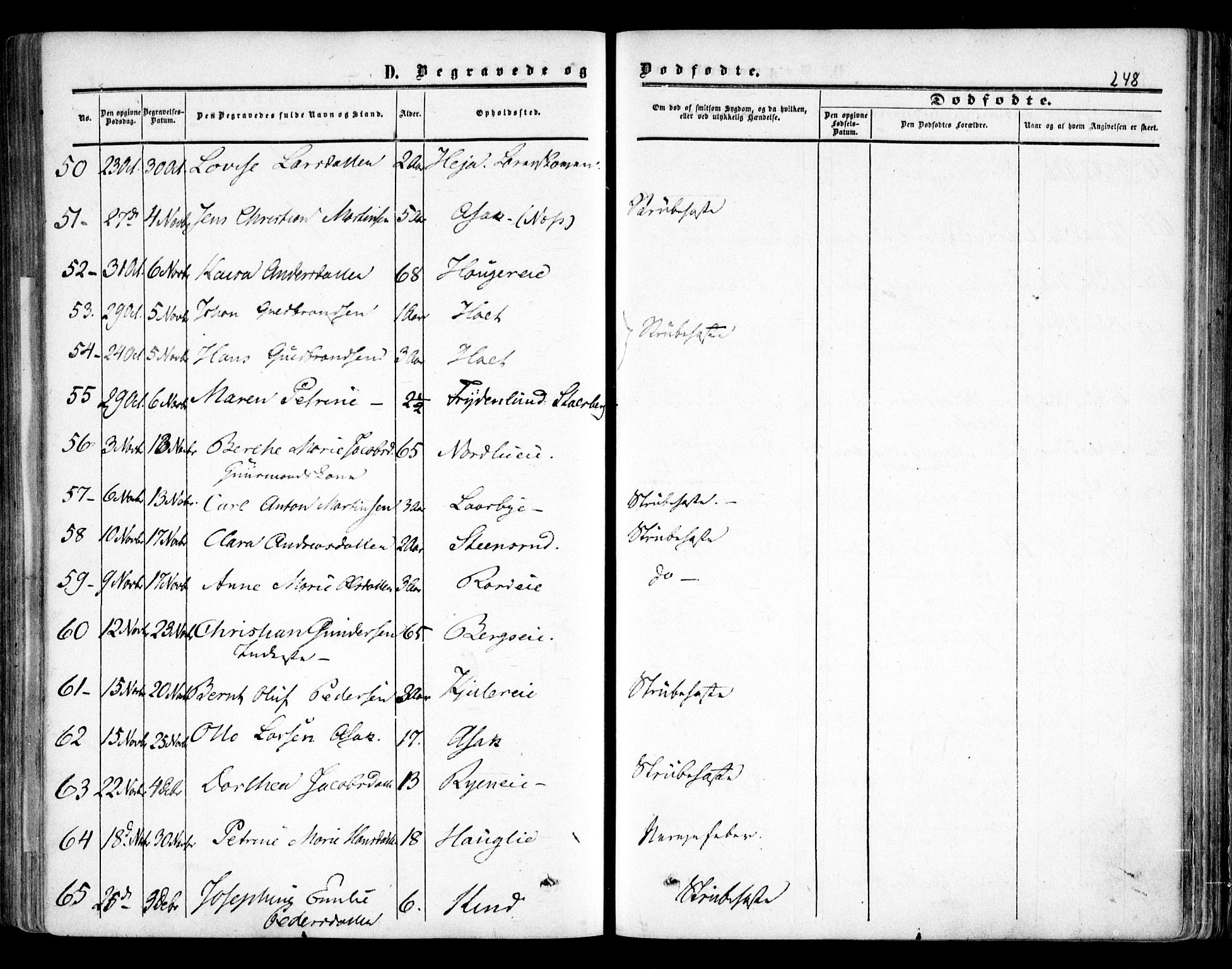 Skedsmo prestekontor Kirkebøker, AV/SAO-A-10033a/F/Fa/L0010: Parish register (official) no. I 10, 1854-1865, p. 248