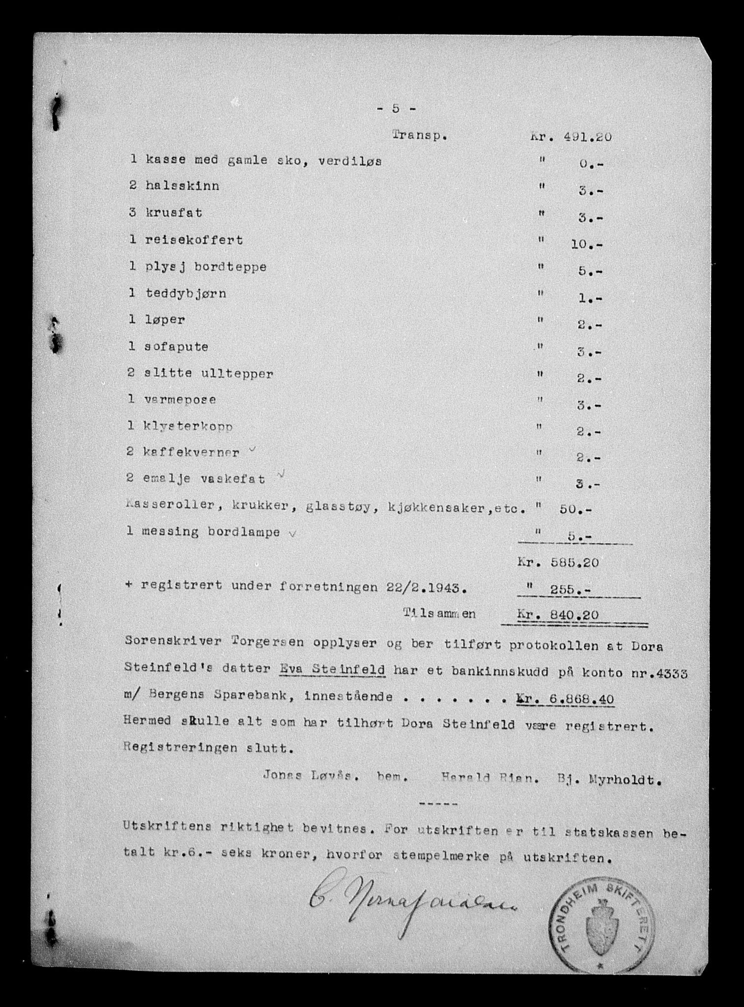Justisdepartementet, Tilbakeføringskontoret for inndratte formuer, RA/S-1564/H/Hc/Hca/L0908: --, 1945-1947, p. 314