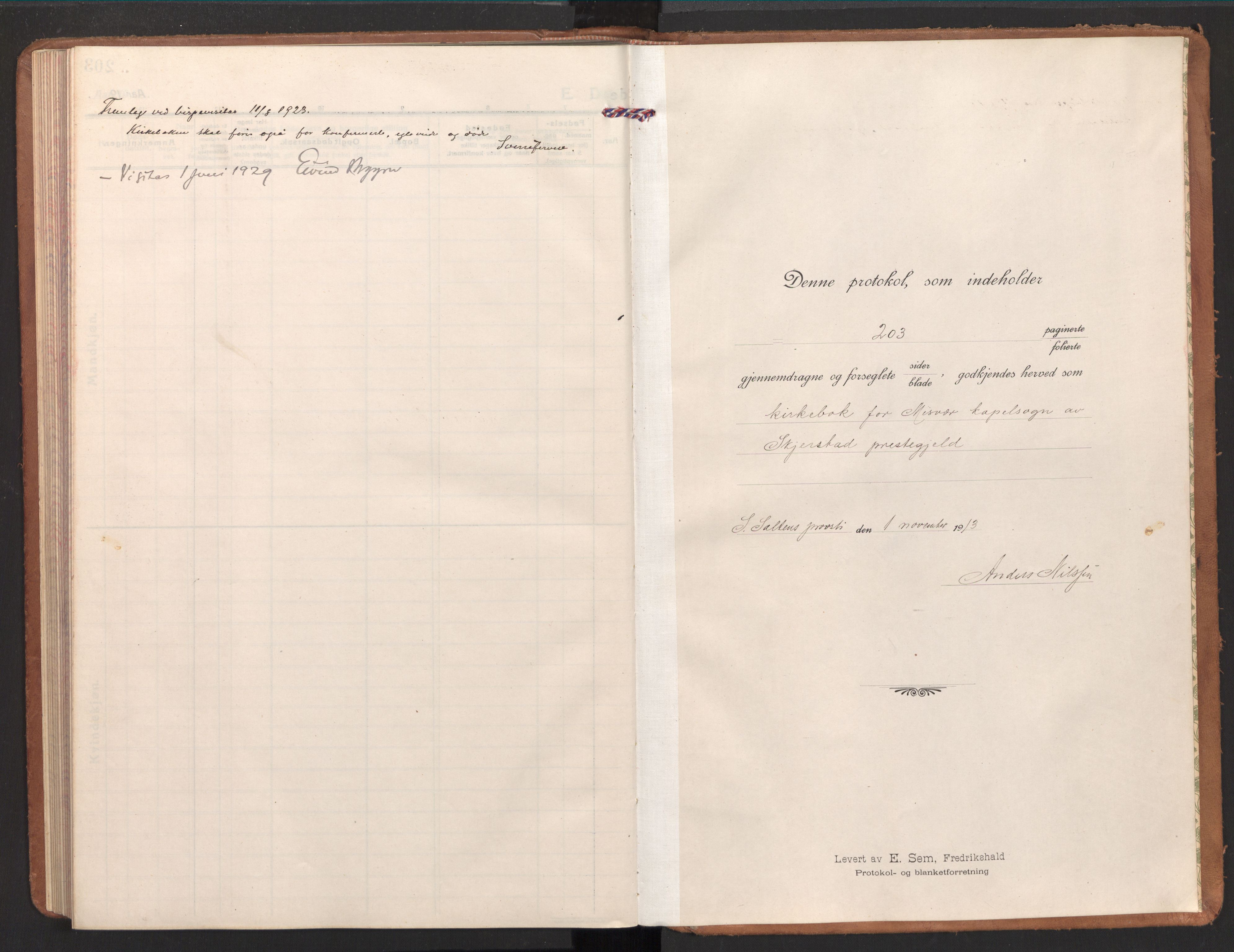 Ministerialprotokoller, klokkerbøker og fødselsregistre - Nordland, AV/SAT-A-1459/848/L0688: Parish register (official) no. 848A01, 1913-1935