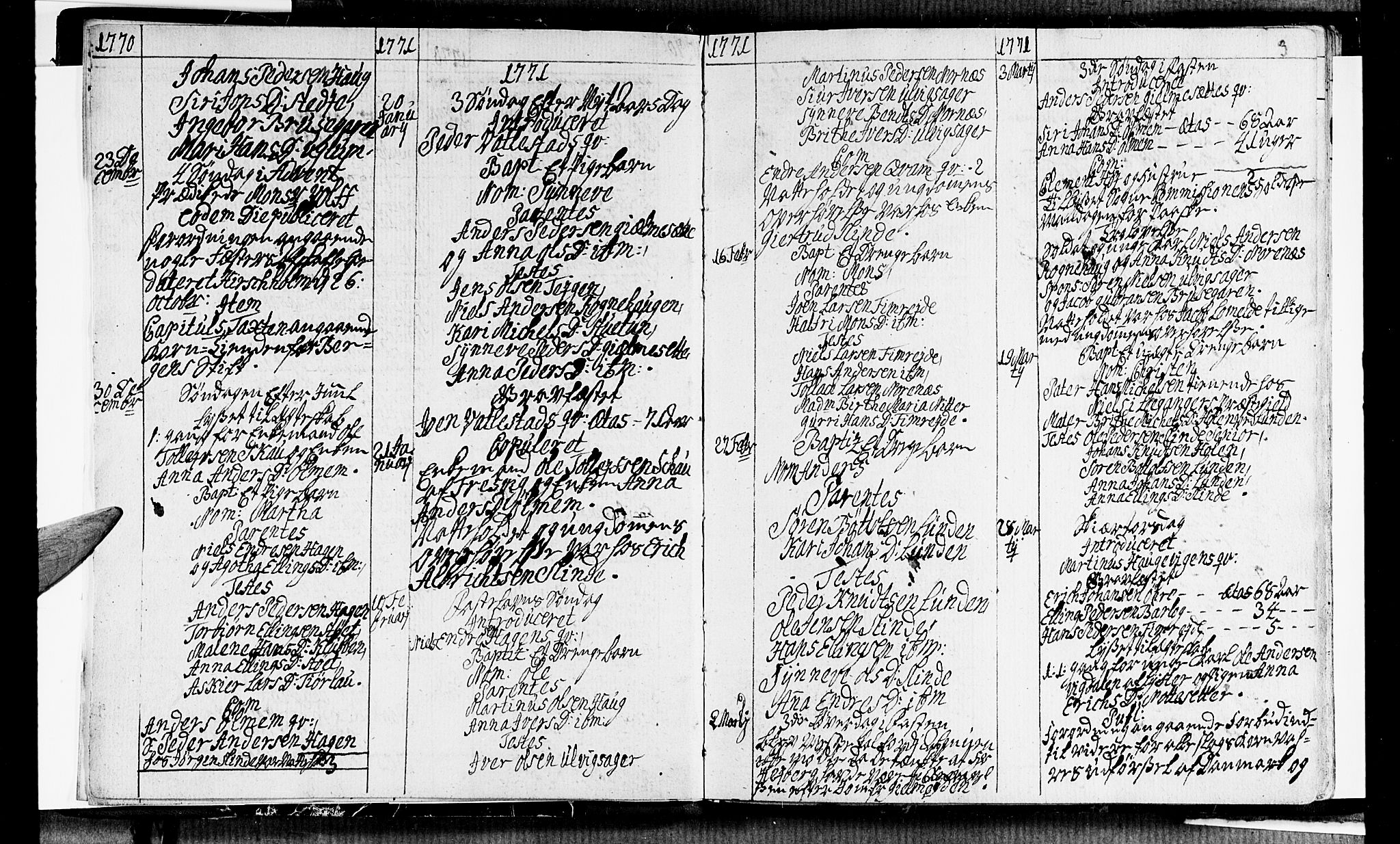 Sogndal sokneprestembete, SAB/A-81301/H/Haa/Haaa/L0006: Parish register (official) no. A 6, 1770-1782, p. 3