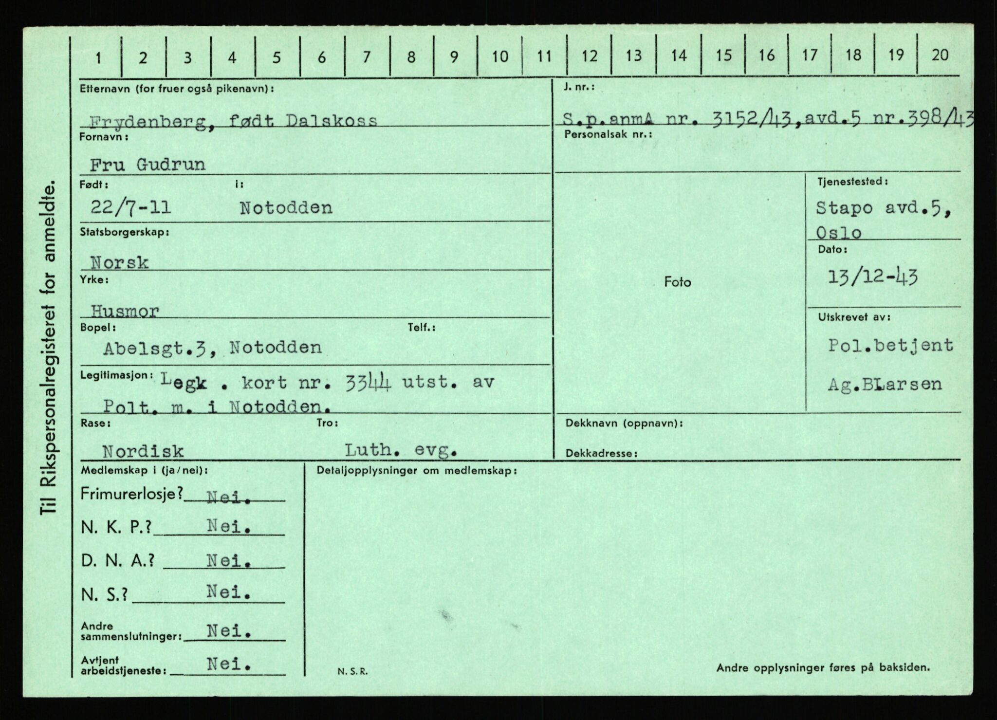 Statspolitiet - Hovedkontoret / Osloavdelingen, AV/RA-S-1329/C/Ca/L0004: Eid - funn av gjenstander	, 1943-1945, p. 4934