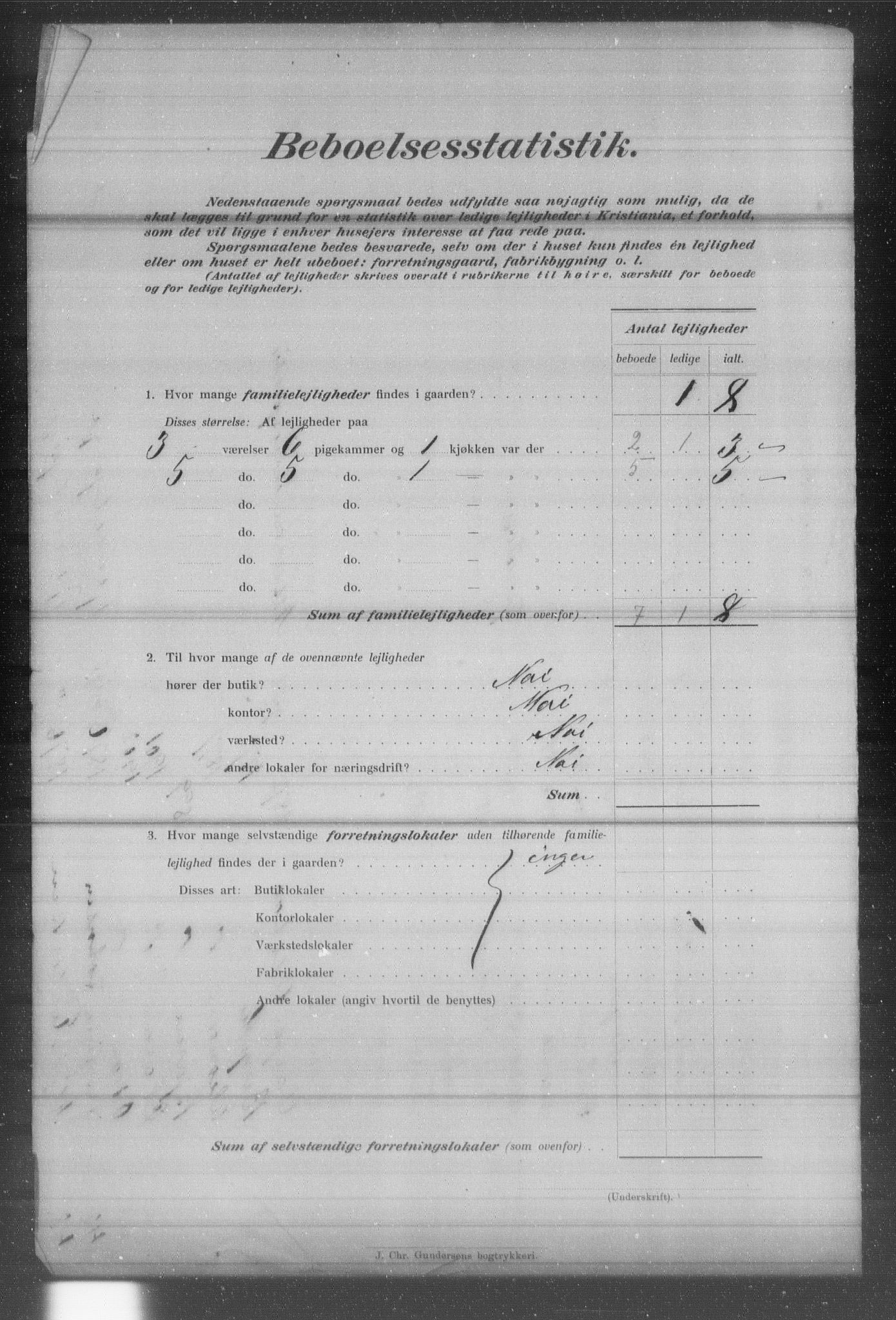 OBA, Municipal Census 1903 for Kristiania, 1903, p. 25081