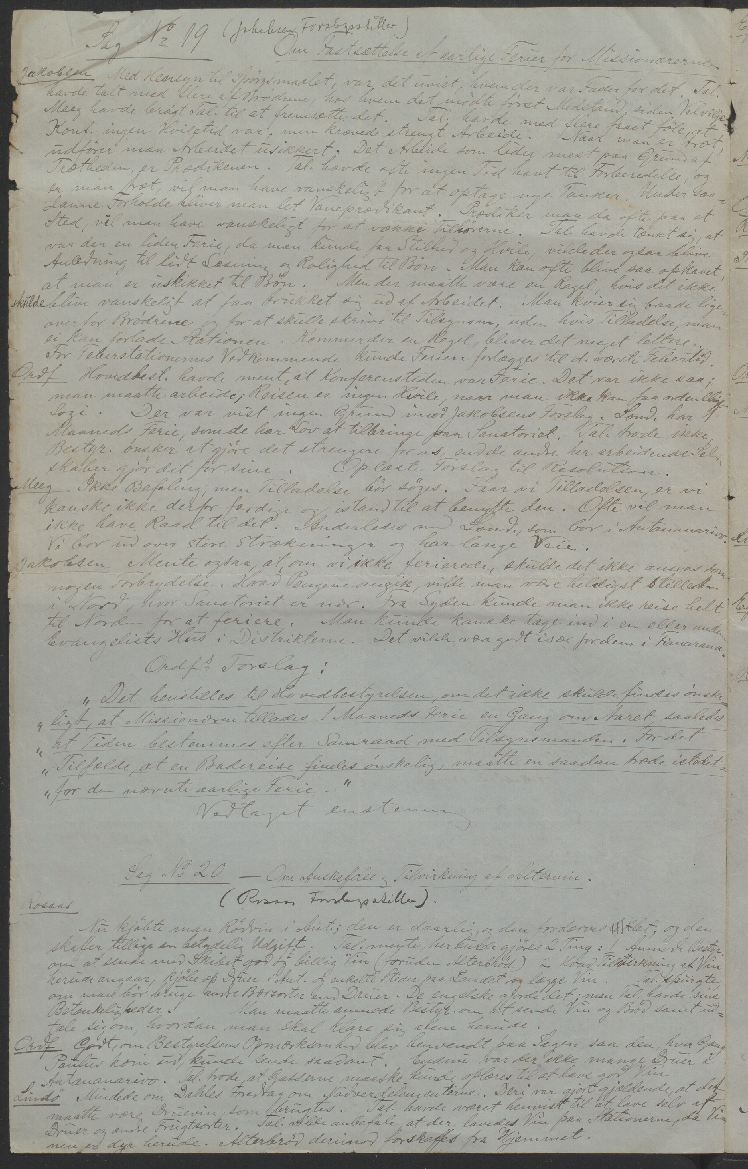 Det Norske Misjonsselskap - hovedadministrasjonen, VID/MA-A-1045/D/Da/Daa/L0037/0006: Konferansereferat og årsberetninger / Konferansereferat fra Madagaskar Innland., 1888