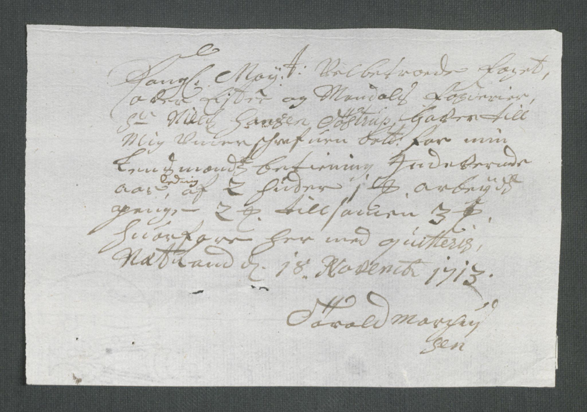 Rentekammeret inntil 1814, Reviderte regnskaper, Fogderegnskap, AV/RA-EA-4092/R43/L2556: Fogderegnskap Lista og Mandal, 1713, p. 453