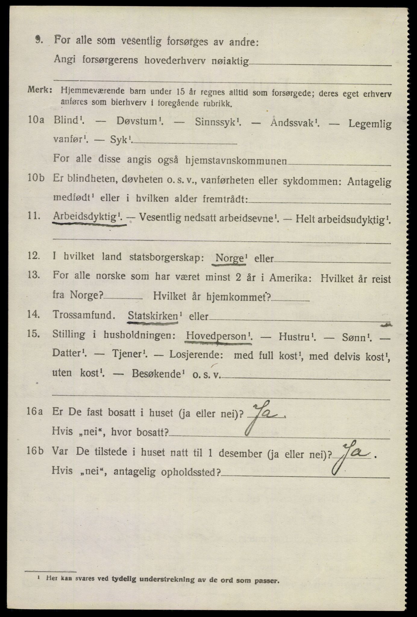 SAKO, 1920 census for Nore, 1920, p. 2615