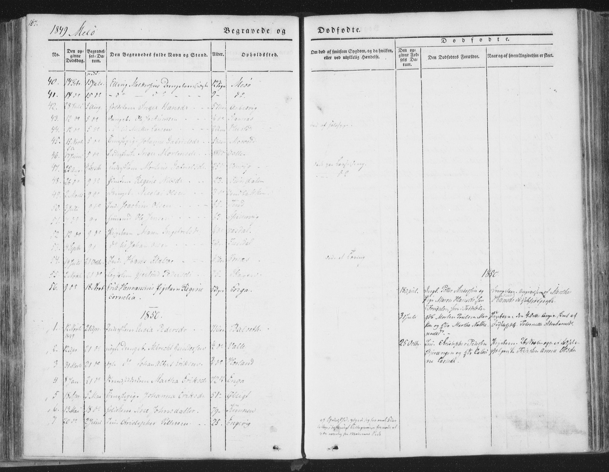 Ministerialprotokoller, klokkerbøker og fødselsregistre - Nordland, SAT/A-1459/841/L0604: Parish register (official) no. 841A09 /2, 1845-1862, p. 167