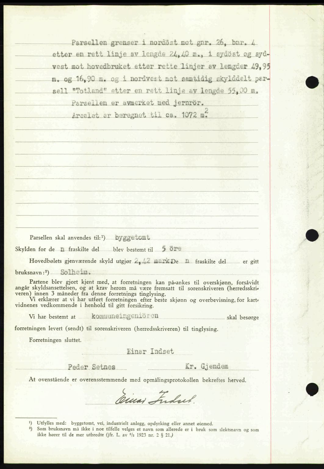 Romsdal sorenskriveri, AV/SAT-A-4149/1/2/2C: Mortgage book no. A21, 1946-1946, Diary no: : 2670/1946