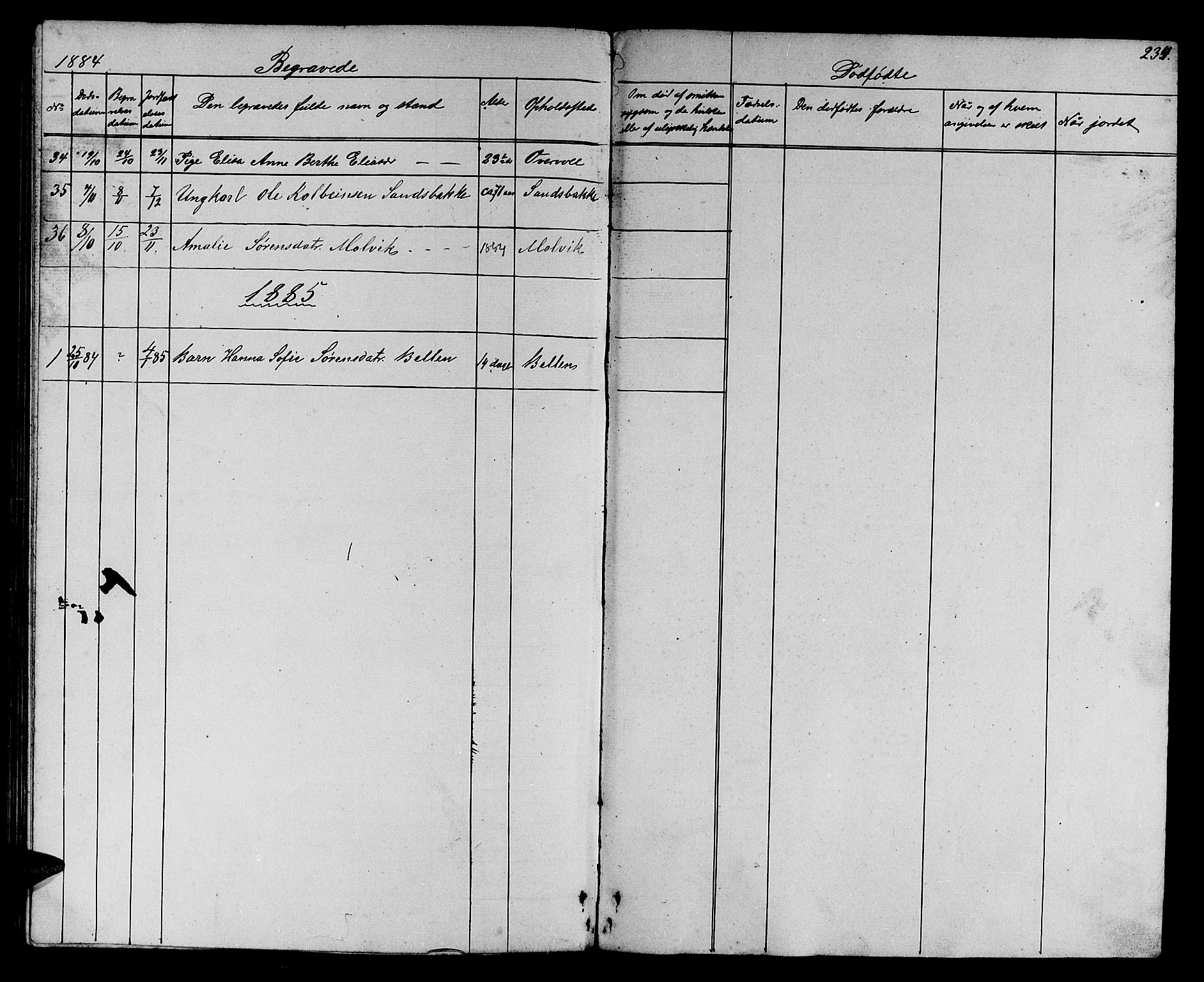 Ministerialprotokoller, klokkerbøker og fødselsregistre - Møre og Romsdal, AV/SAT-A-1454/503/L0047: Parish register (copy) no. 503C02, 1854-1884, p. 234