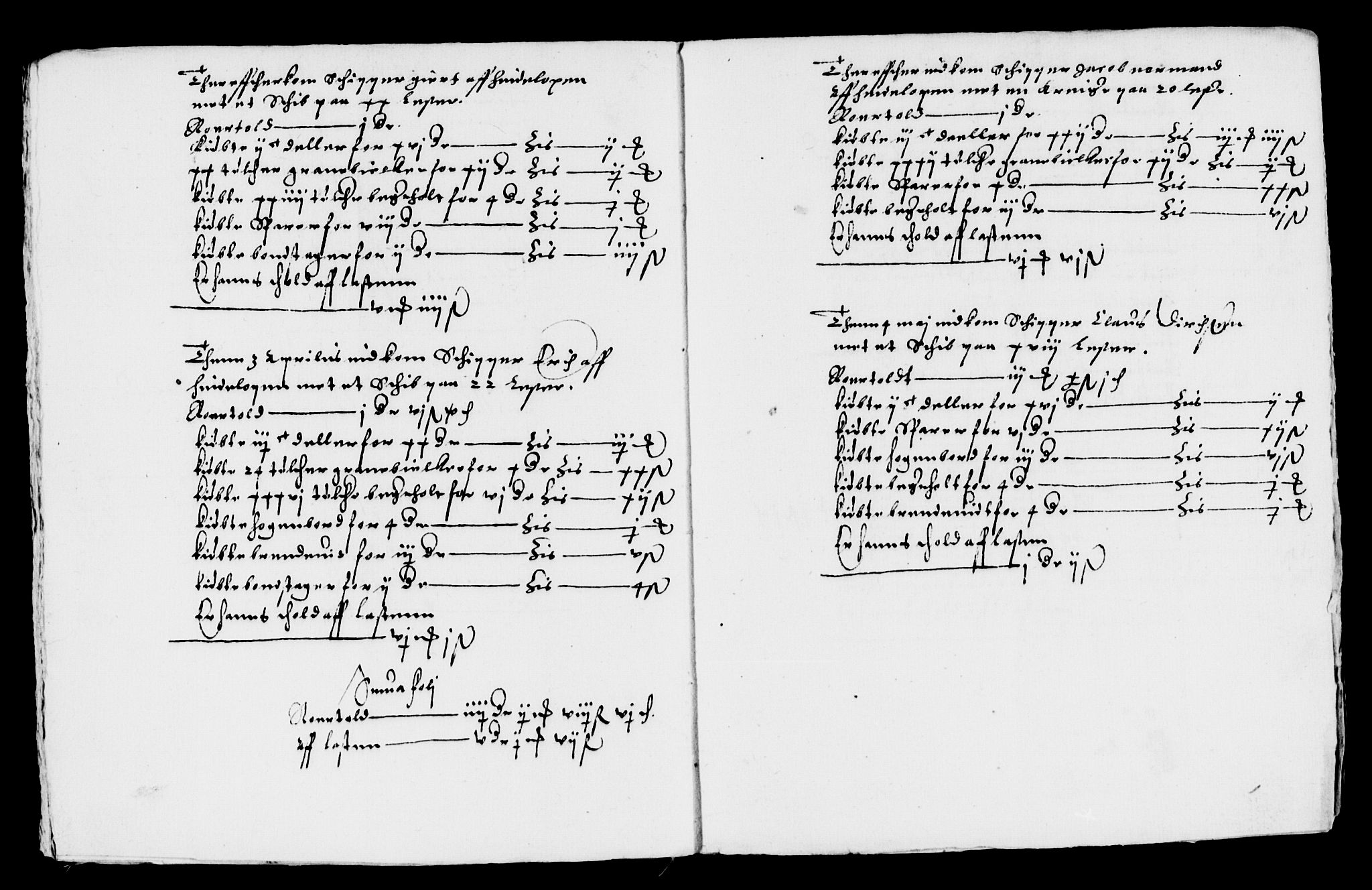 Rentekammeret inntil 1814, Reviderte regnskaper, Lensregnskaper, AV/RA-EA-5023/R/Rb/Rbo/L0001: Tønsberg len, 1584-1612