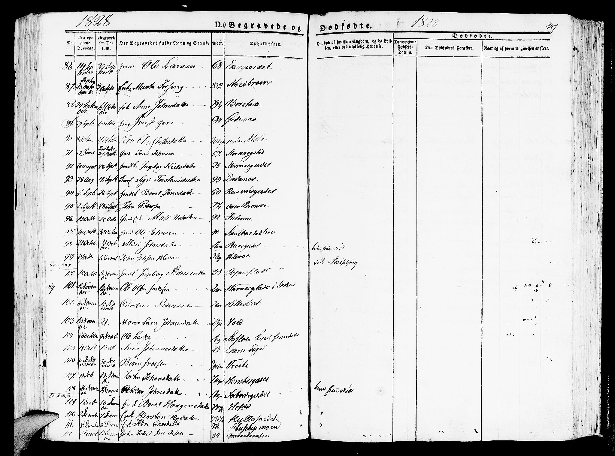 Ministerialprotokoller, klokkerbøker og fødselsregistre - Nord-Trøndelag, SAT/A-1458/709/L0070: Parish register (official) no. 709A10, 1820-1832, p. 447