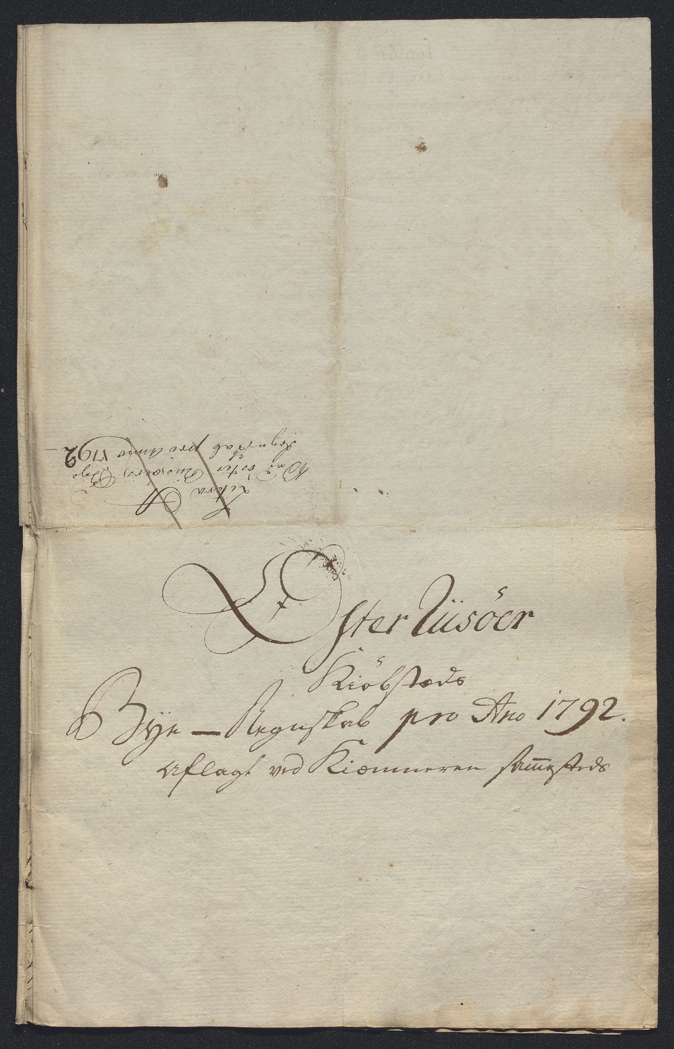 Danske Kanselli 1800-1814, RA/EA-3024/K/Kk/Kka/Kkac/L0234: Kjøpstadregnskap Øster Risør, 1791-1795, p. 108