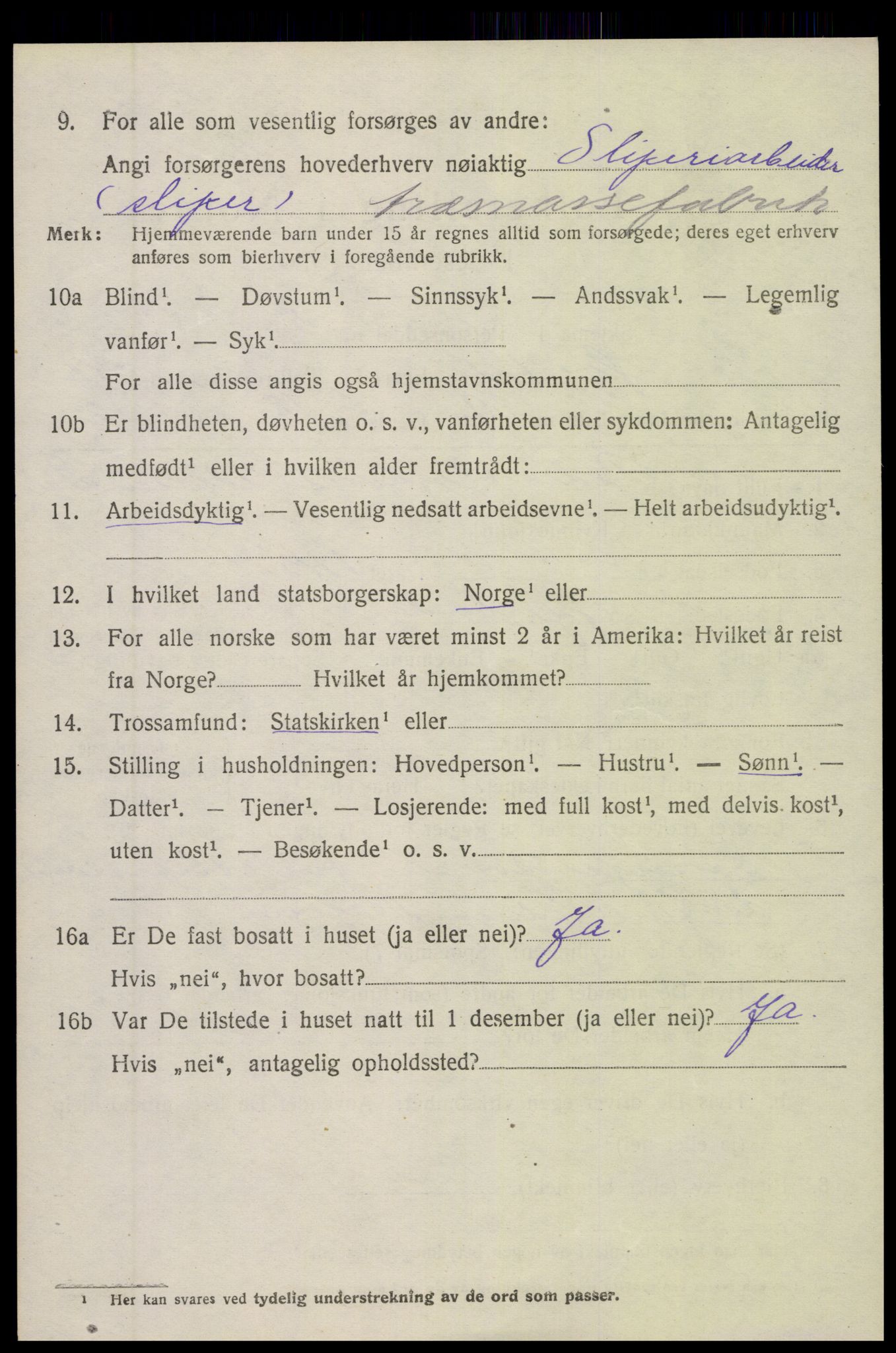 SAK, 1920 census for Øyestad, 1920, p. 4067