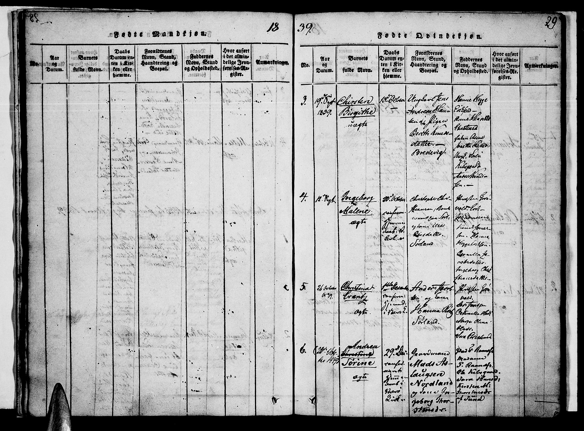 Ministerialprotokoller, klokkerbøker og fødselsregistre - Nordland, SAT/A-1459/807/L0120: Parish register (official) no. 807A03, 1821-1848, p. 29